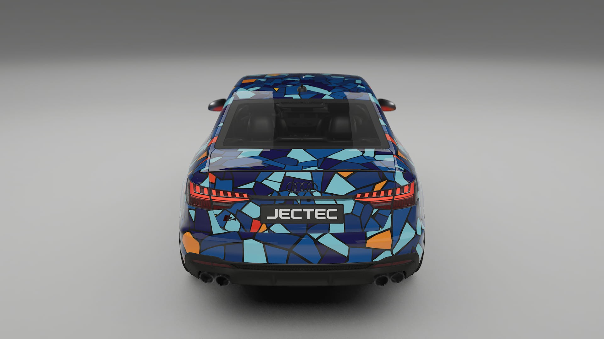 Audi S4 Sedan B9 facelift LCI BARCELONA – Ontworpen Wrap PPF Kit van Printbaar Polyurethaanfolie