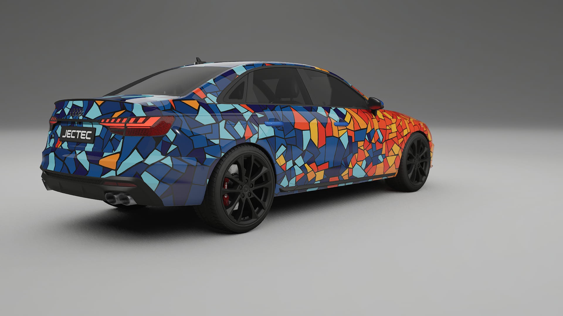 Audi S4 Sedan B9 facelift LCI BARCELONA – Ontworpen Wrap PPF Kit van Printbaar Polyurethaanfolie