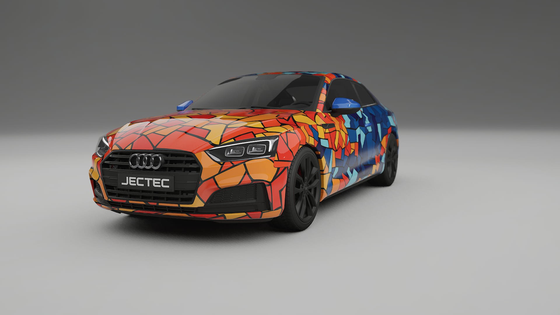 Audi S5 B9 prefacelift pre-LCI BARCELONA – Ontworpen Wrap PPF Kit van Printbaar Polyurethaanfolie