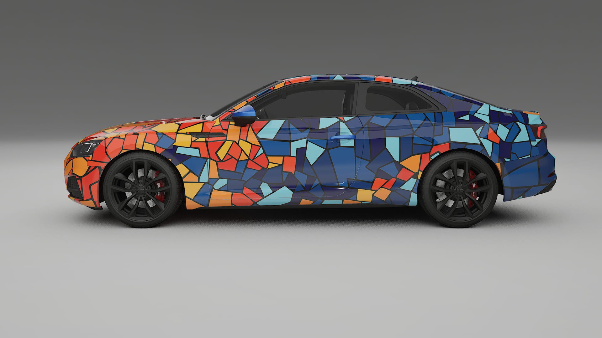 Audi S5 B9 prefacelift pre-LCI BARCELONA – Ontworpen Wrap PPF Kit van Printbaar Polyurethaanfolie