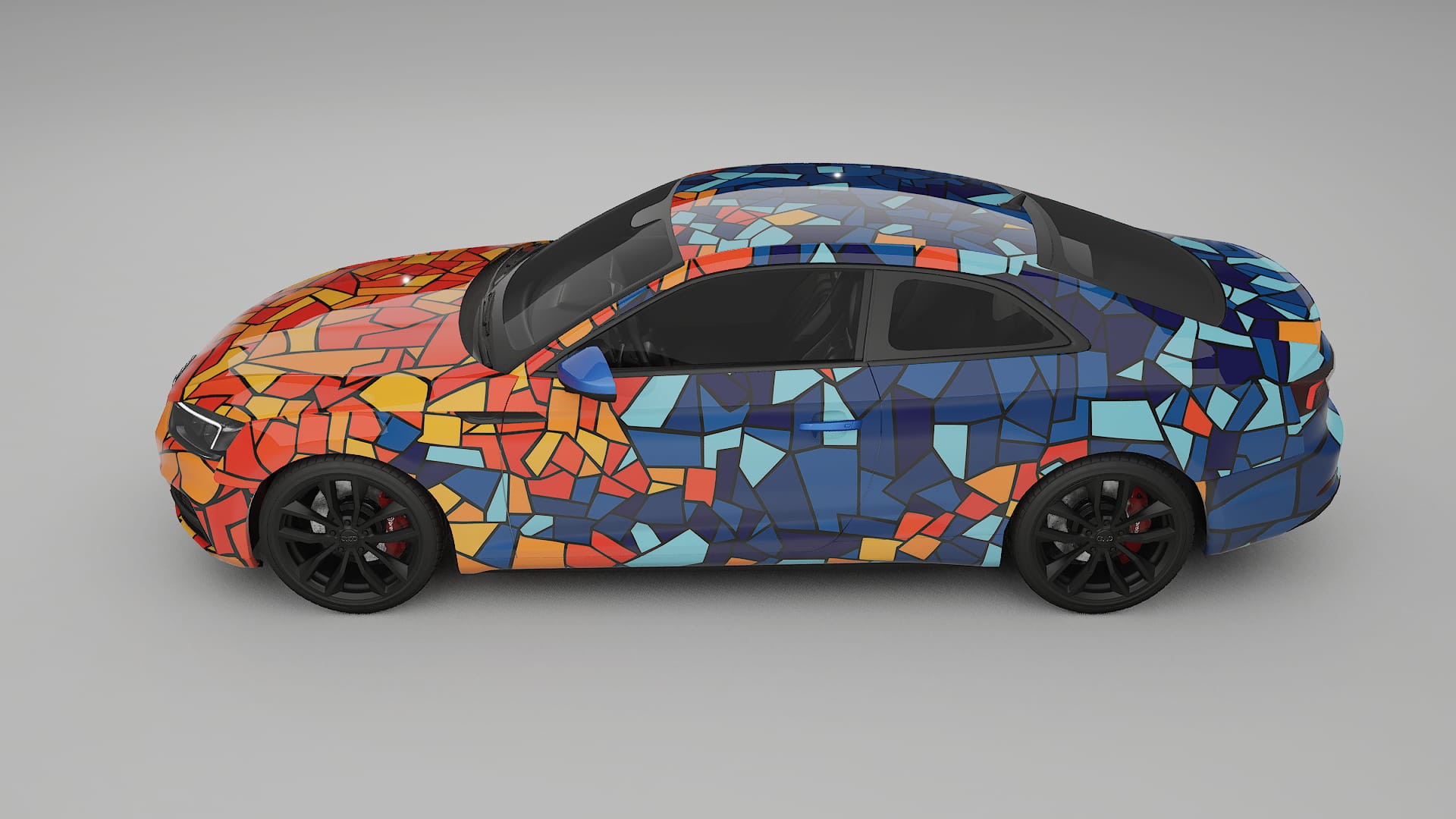Audi S5 B9 prefacelift pre-LCI BARCELONA – Ontworpen Wrap PPF Kit van Printbaar Polyurethaanfolie