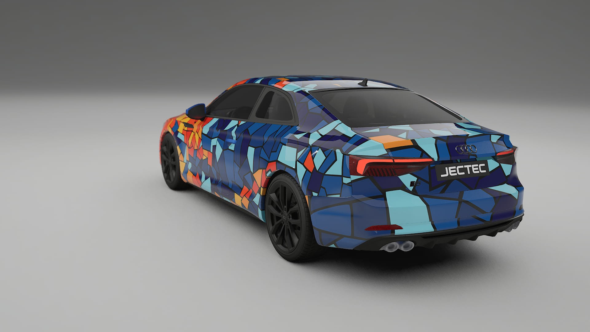 Audi S5 B9 prefacelift pre-LCI BARCELONA – Ontworpen Wrap PPF Kit van Printbaar Polyurethaanfolie