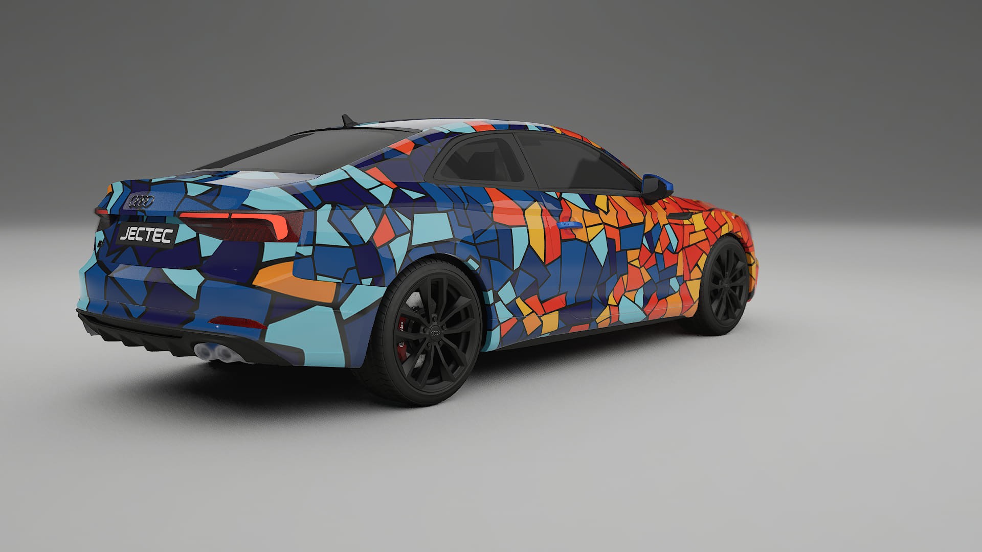 Audi S5 B9 prefacelift pre-LCI BARCELONA – Ontworpen Wrap PPF Kit van Printbaar Polyurethaanfolie