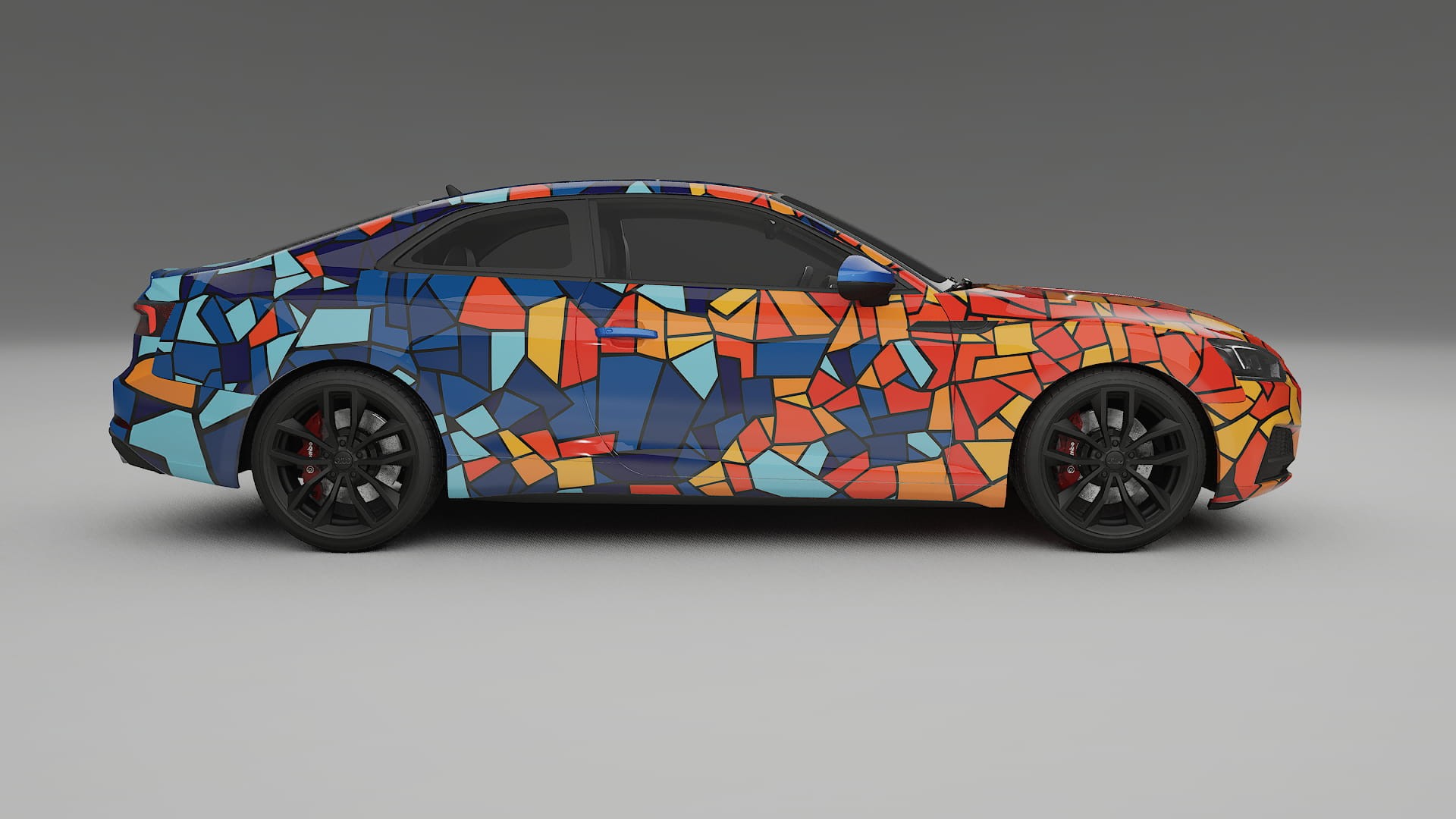 Audi S5 B9 prefacelift pre-LCI BARCELONA – Ontworpen Wrap PPF Kit van Printbaar Polyurethaanfolie