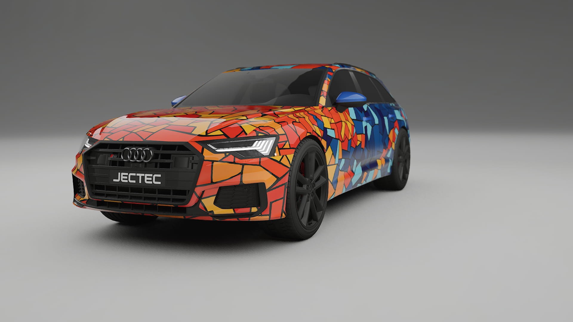 Audi S6 Avant prefacelift pre-LCI C8 BARCELONA – Ontworpen Wrap PPF Kit van Printbaar Polyurethaanfolie