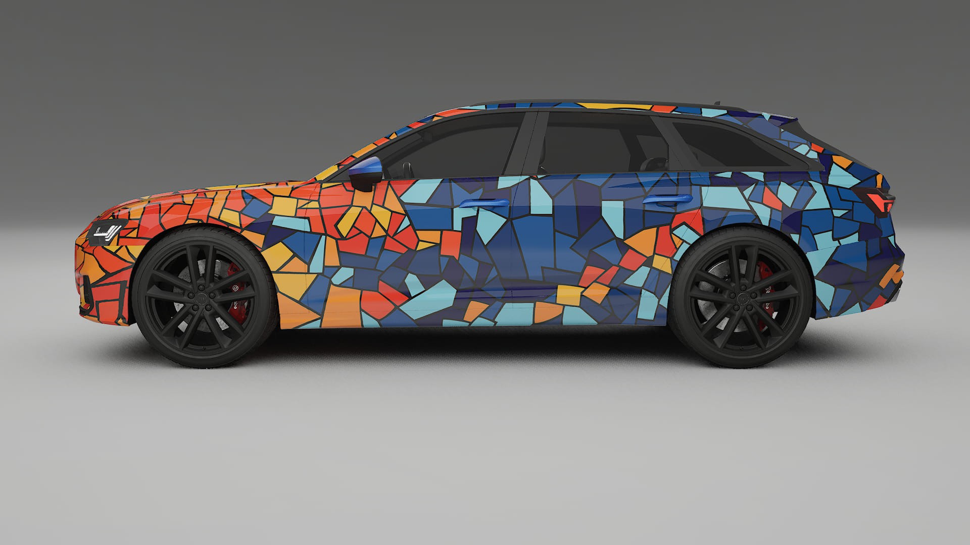 Audi S6 Avant prefacelift pre-LCI C8 BARCELONA – Ontworpen Wrap PPF Kit van Printbaar Polyurethaanfolie