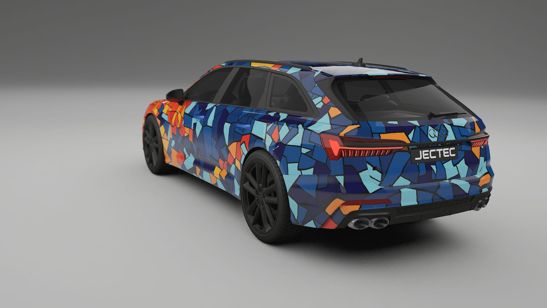 Audi S6 Avant prefacelift pre-LCI C8 BARCELONA – Ontworpen Wrap PPF Kit van Printbaar Polyurethaanfolie