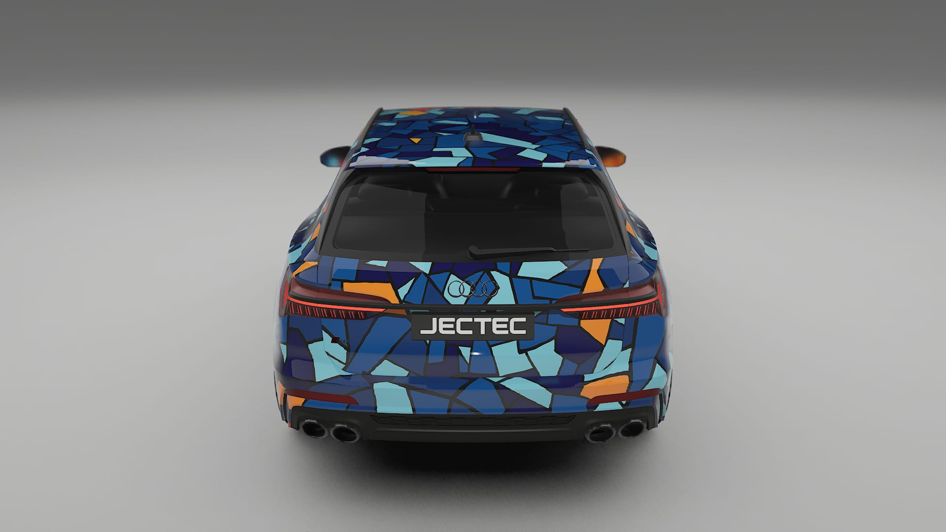 Audi S6 Avant prefacelift pre-LCI C8 BARCELONA – Ontworpen Wrap PPF Kit van Printbaar Polyurethaanfolie