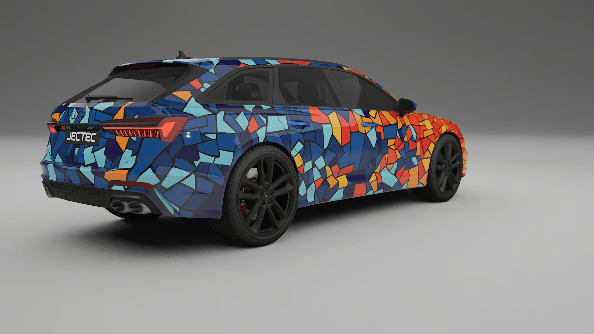 Audi S6 Avant prefacelift pre-LCI C8 BARCELONA – Ontworpen Wrap PPF Kit van Printbaar Polyurethaanfolie