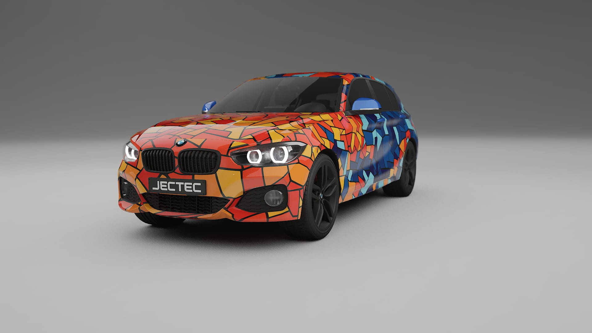 BMW 1 F20 facelift LCI BARCELONA – Ontworpen Wrap PPF Kit van Printbaar Polyurethaanfolie