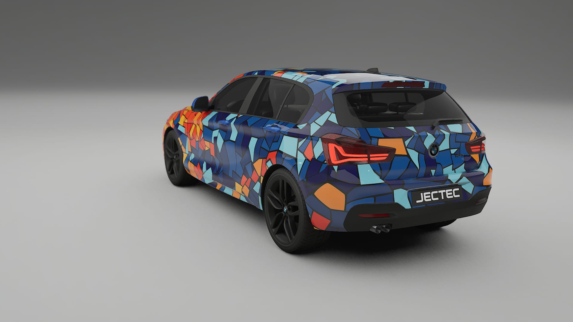 BMW 1 F20 facelift LCI BARCELONA – Ontworpen Wrap PPF Kit van Printbaar Polyurethaanfolie