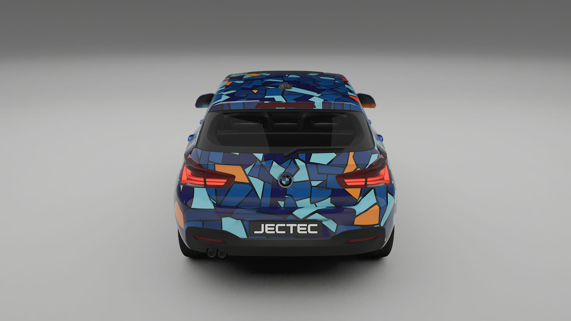 BMW 1 F20 facelift LCI BARCELONA – Ontworpen Wrap PPF Kit van Printbaar Polyurethaanfolie