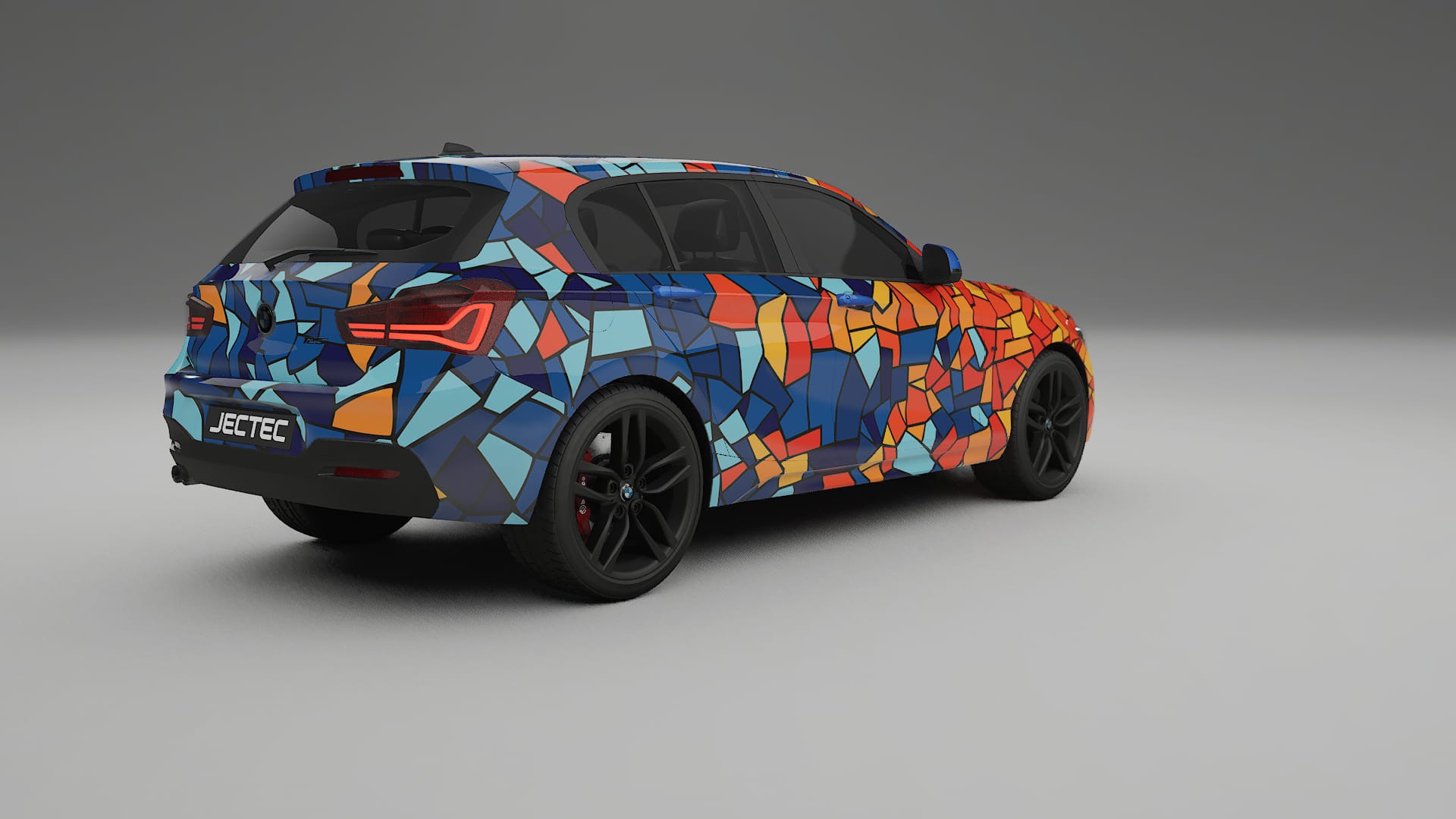 BMW 1 F20 facelift LCI BARCELONA – Ontworpen Wrap PPF Kit van Printbaar Polyurethaanfolie