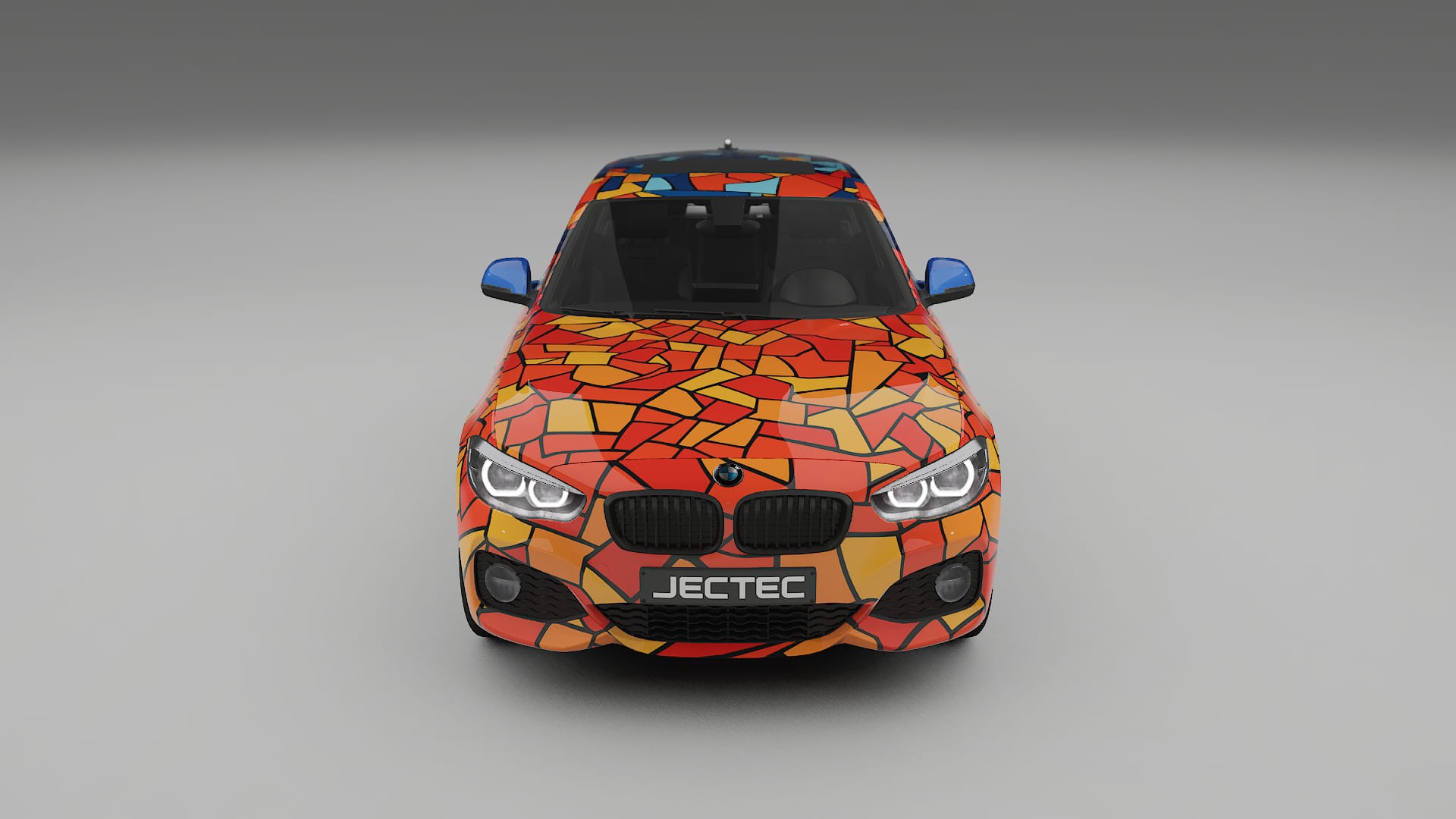 BMW 1 F20 facelift LCI BARCELONA – Ontworpen Wrap PPF Kit van Printbaar Polyurethaanfolie