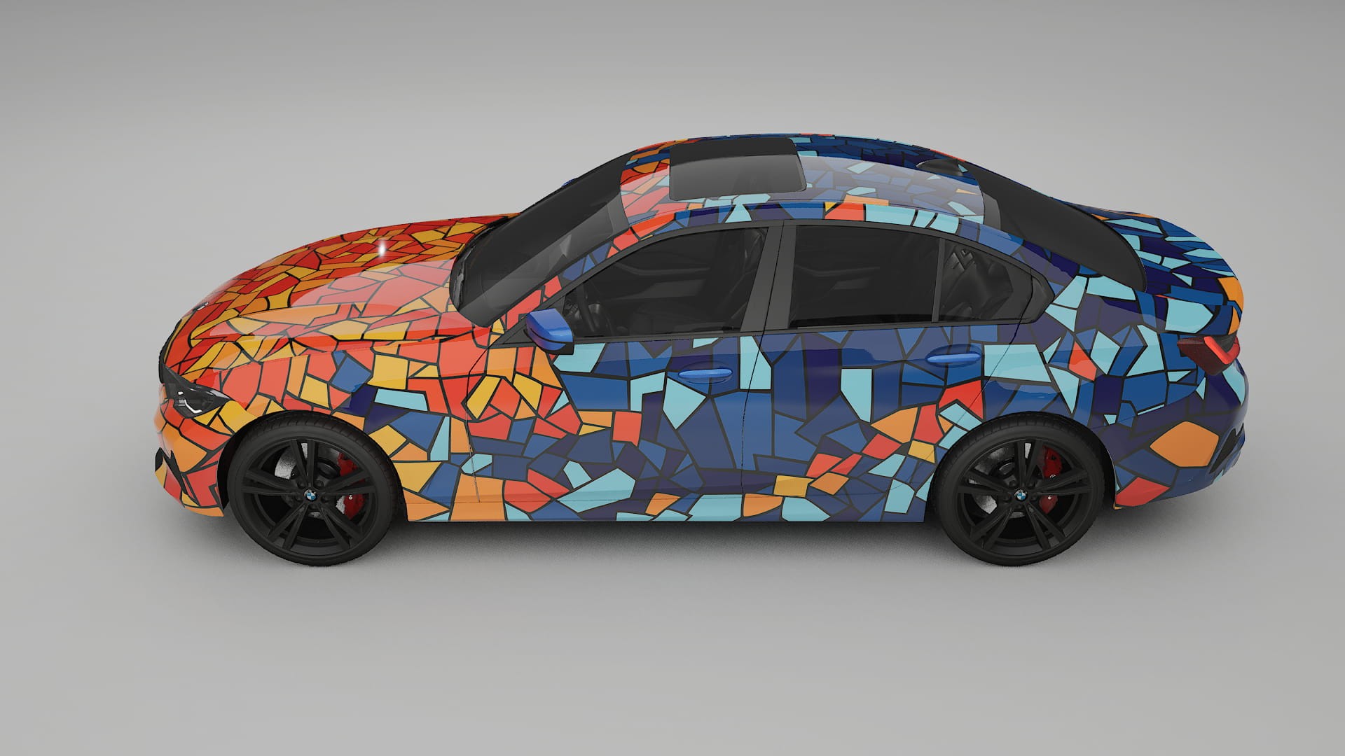 BMW 3 G20 prefacelift pre-LCI BARCELONA – Ontworpen Wrap PPF Kit van Printbaar Polyurethaanfolie