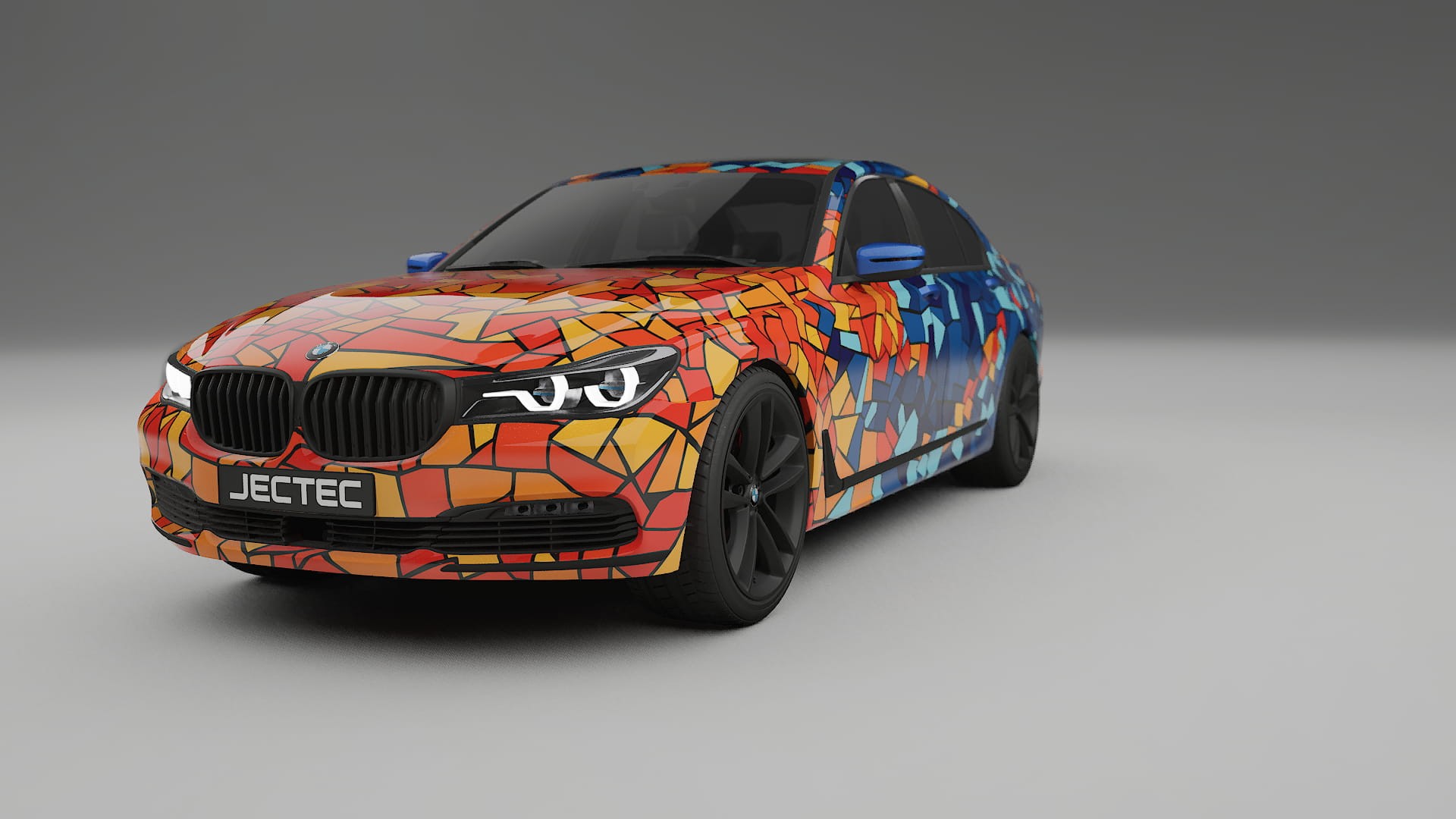 BMW 7 G11 G12 facelift LCI BARCELONA – Ontworpen Wrap PPF Kit van Printbaar Polyurethaanfolie