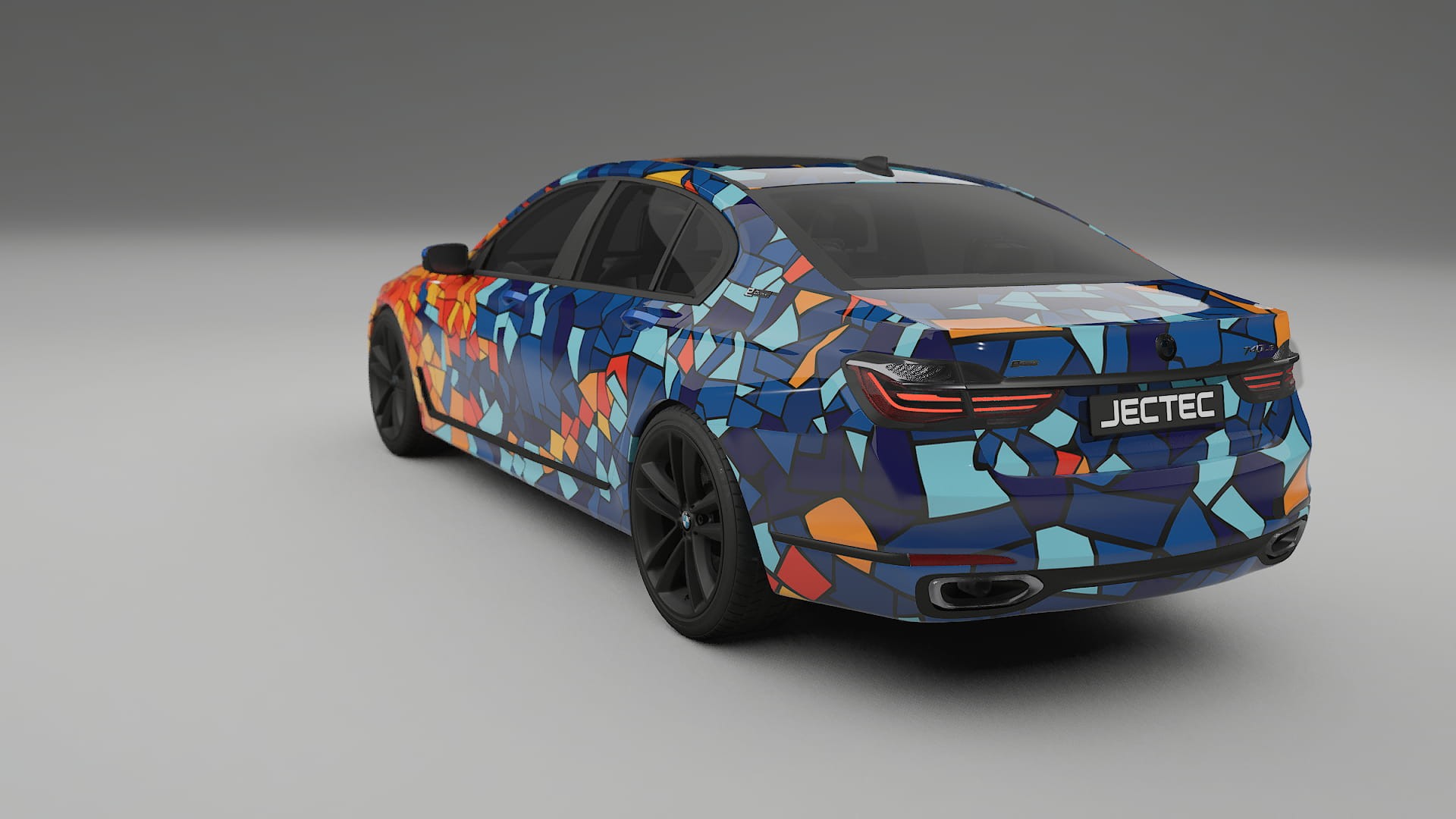 BMW 7 G11 G12 facelift LCI BARCELONA – Ontworpen Wrap PPF Kit van Printbaar Polyurethaanfolie