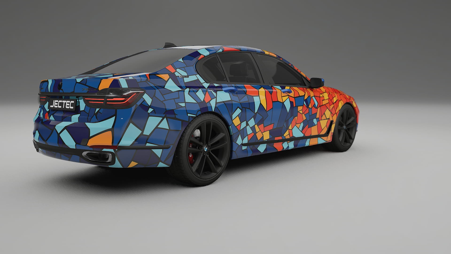 BMW 7 G11 G12 facelift LCI BARCELONA – Ontworpen Wrap PPF Kit van Printbaar Polyurethaanfolie