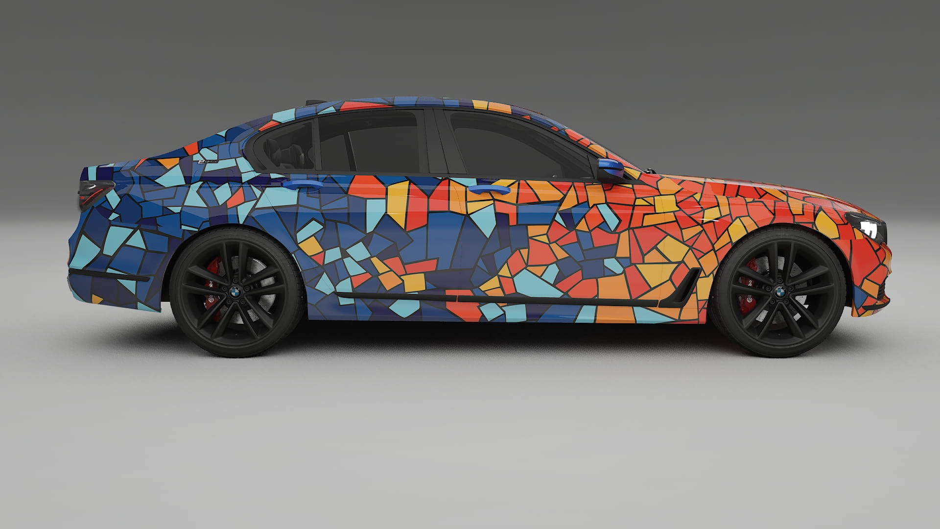 BMW 7 G11 G12 facelift LCI BARCELONA – Ontworpen Wrap PPF Kit van Printbaar Polyurethaanfolie