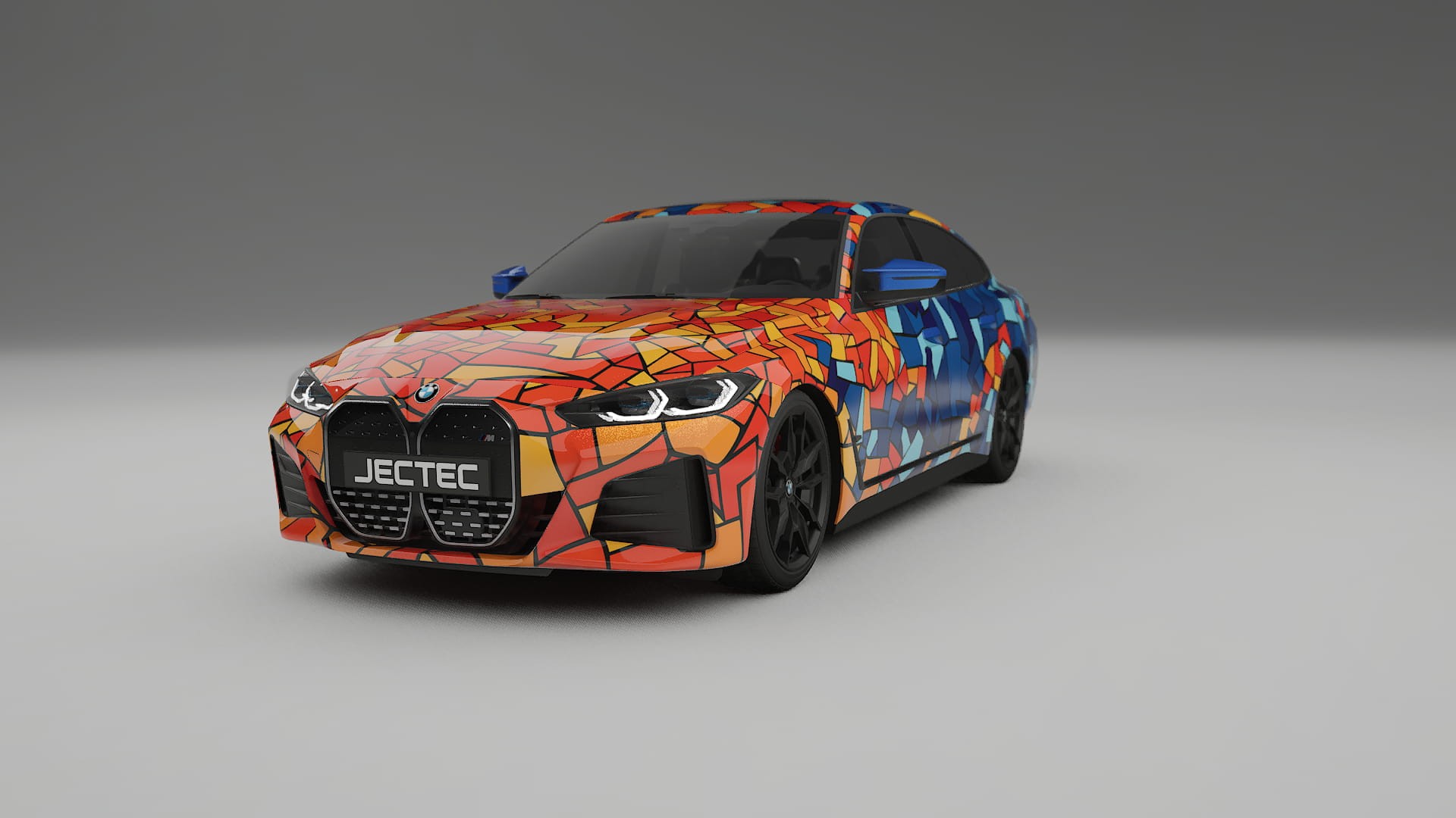 BMW I4 G26 M-Package BARCELONA – Ontworpen Wrap PPF Kit van Printbaar Polyurethaanfolie