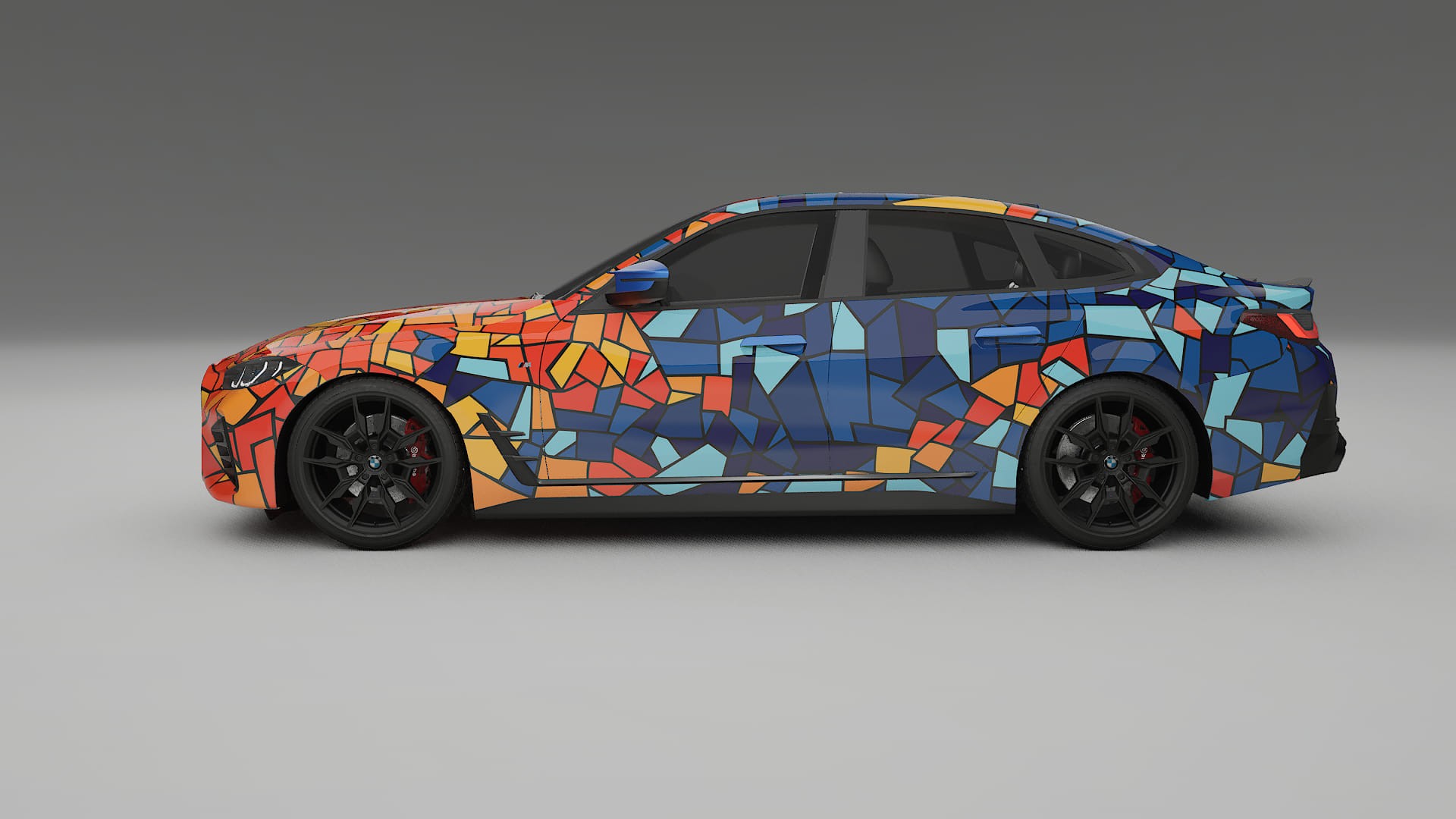 BMW I4 G26 M-Package BARCELONA – Ontworpen Wrap PPF Kit van Printbaar Polyurethaanfolie