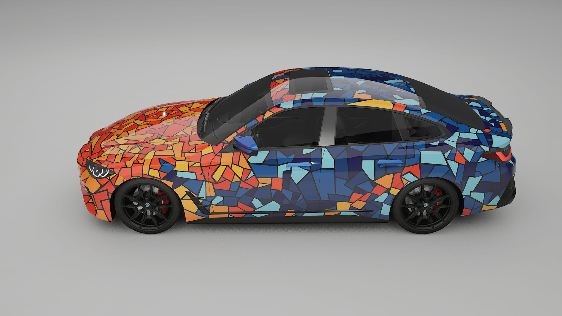 BMW I4 G26 M-Package BARCELONA – Ontworpen Wrap PPF Kit van Printbaar Polyurethaanfolie