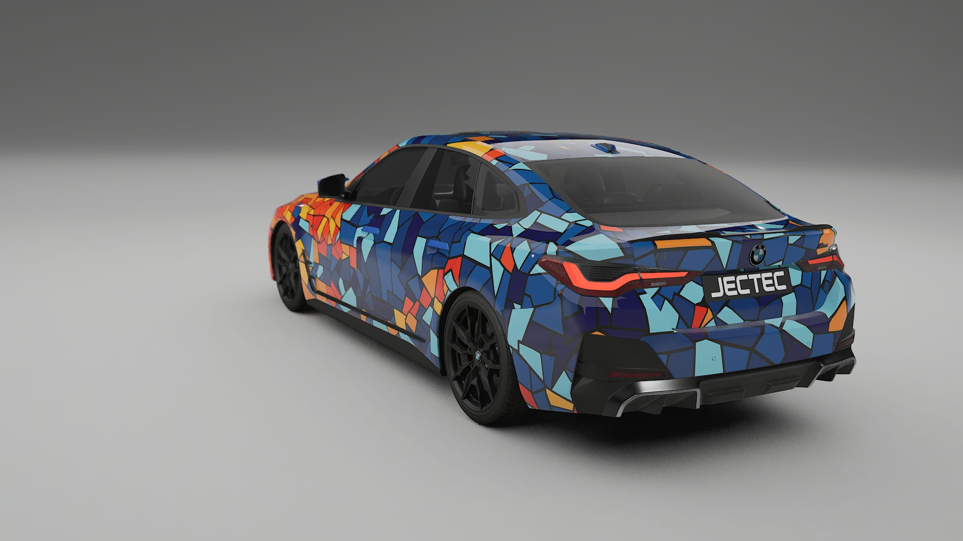 BMW I4 G26 M-Package BARCELONA – Ontworpen Wrap PPF Kit van Printbaar Polyurethaanfolie