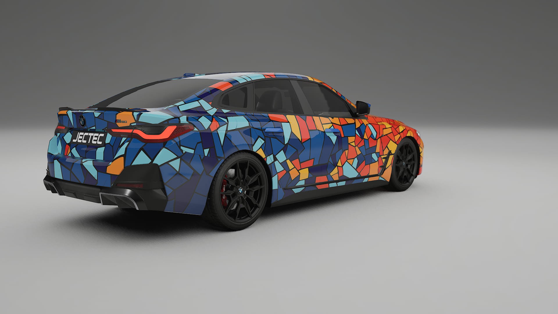 BMW I4 G26 M-Package BARCELONA – Ontworpen Wrap PPF Kit van Printbaar Polyurethaanfolie