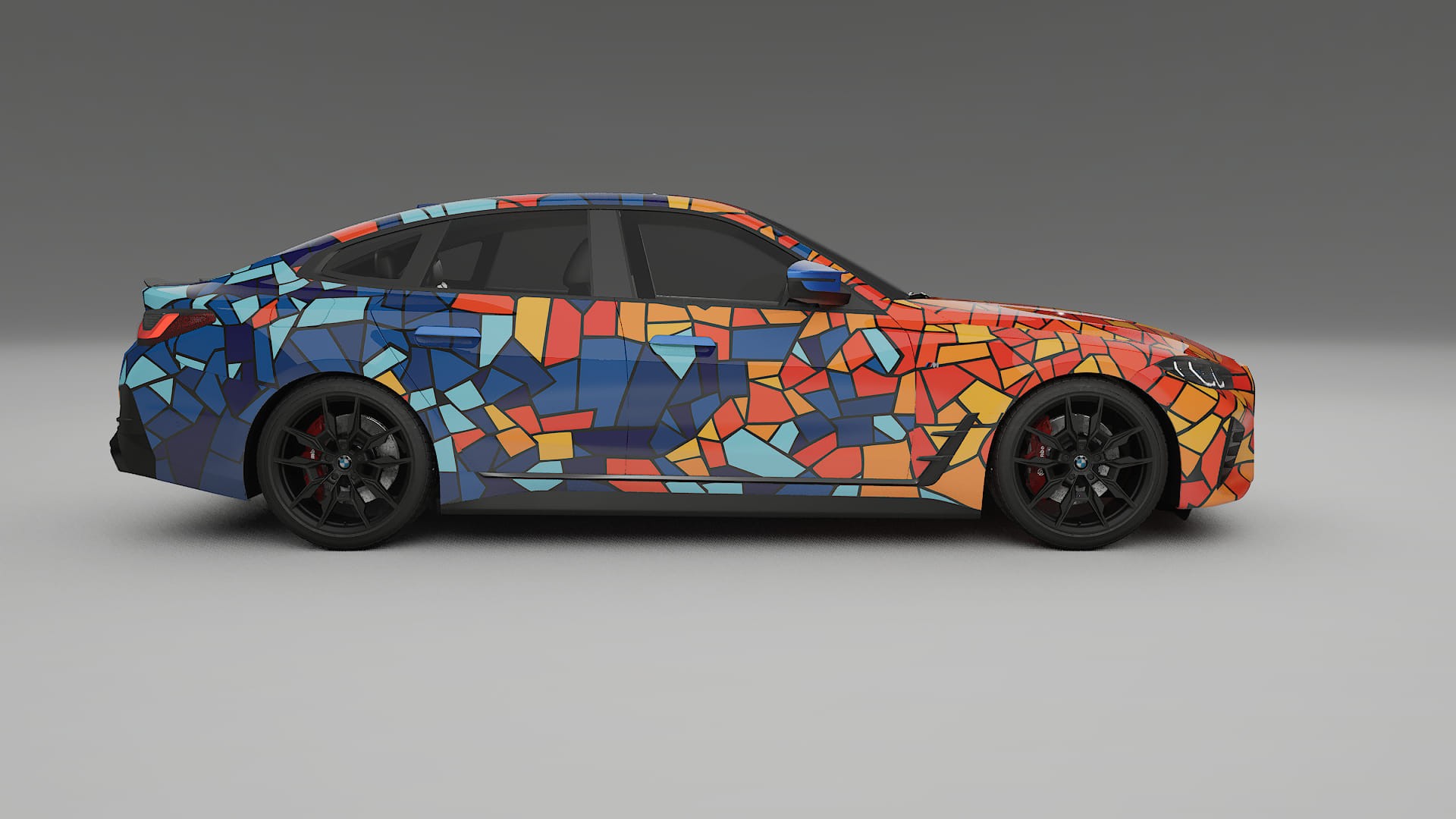 BMW I4 G26 M-Package BARCELONA – Ontworpen Wrap PPF Kit van Printbaar Polyurethaanfolie