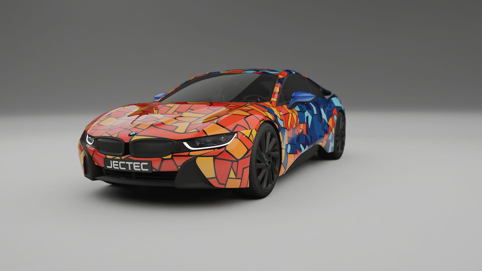 BMW I8 I12 BARCELONA – Ontworpen Wrap PPF Kit van Printbaar Polyurethaanfolie