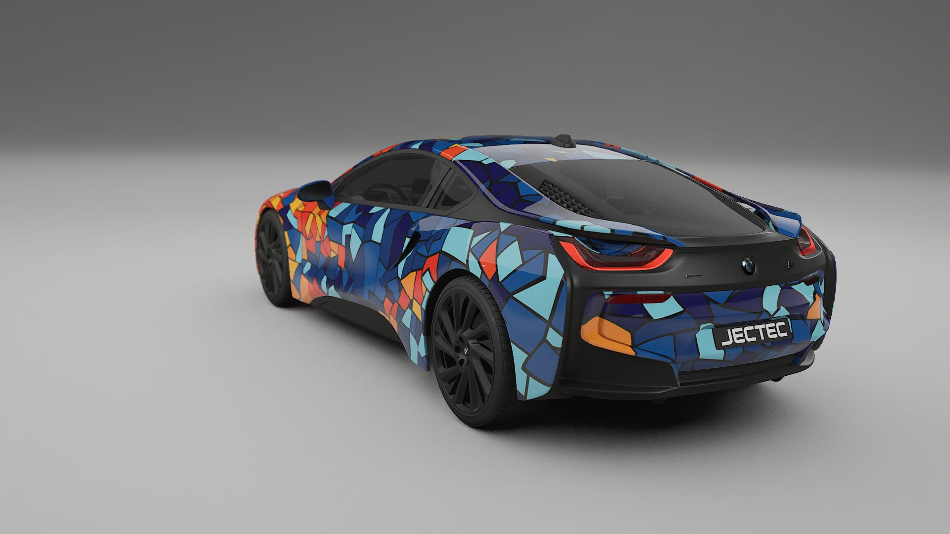 BMW I8 I12 BARCELONA – Ontworpen Wrap PPF Kit van Printbaar Polyurethaanfolie