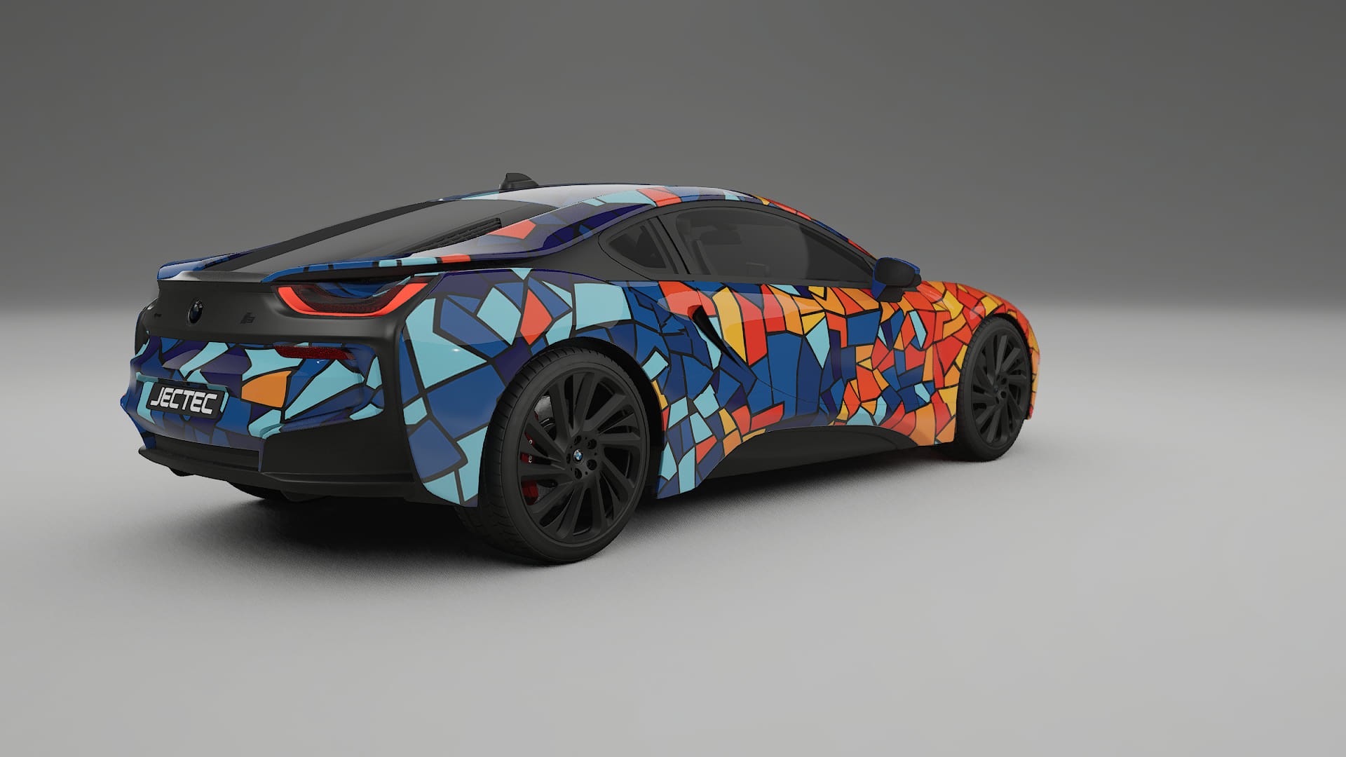 BMW I8 I12 BARCELONA – Ontworpen Wrap PPF Kit van Printbaar Polyurethaanfolie