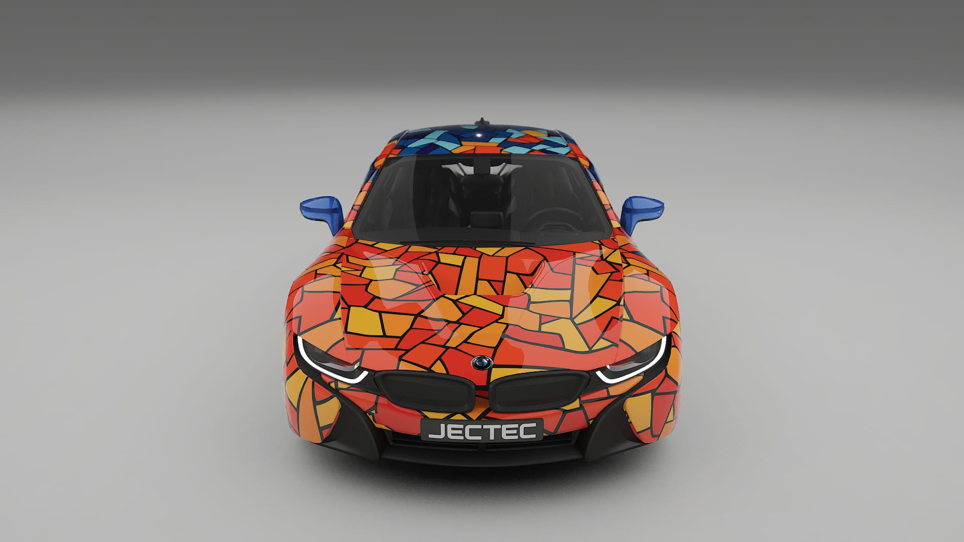 BMW I8 I12 BARCELONA – Ontworpen Wrap PPF Kit van Printbaar Polyurethaanfolie
