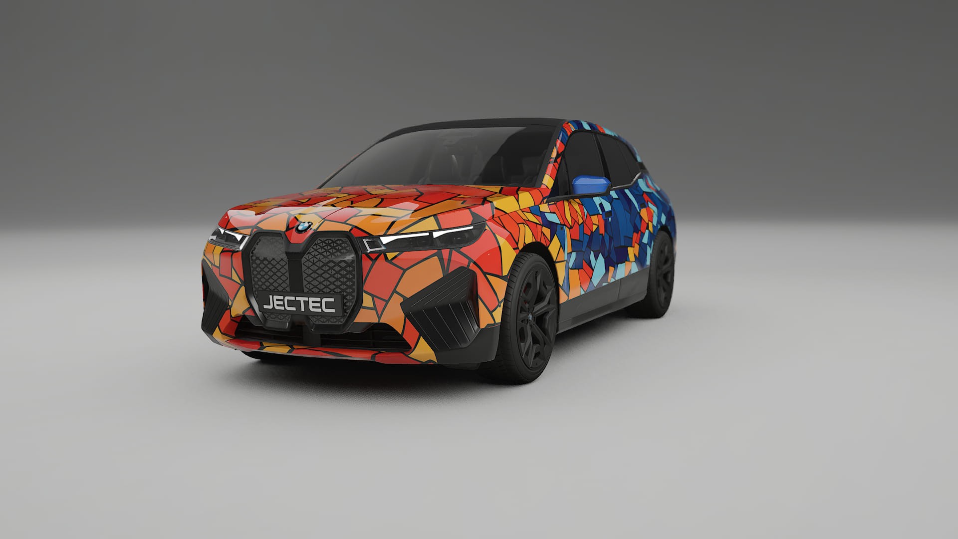 BMW iX M60 BARCELONA – Ontworpen Wrap PPF Kit van Printbaar Polyurethaanfolie