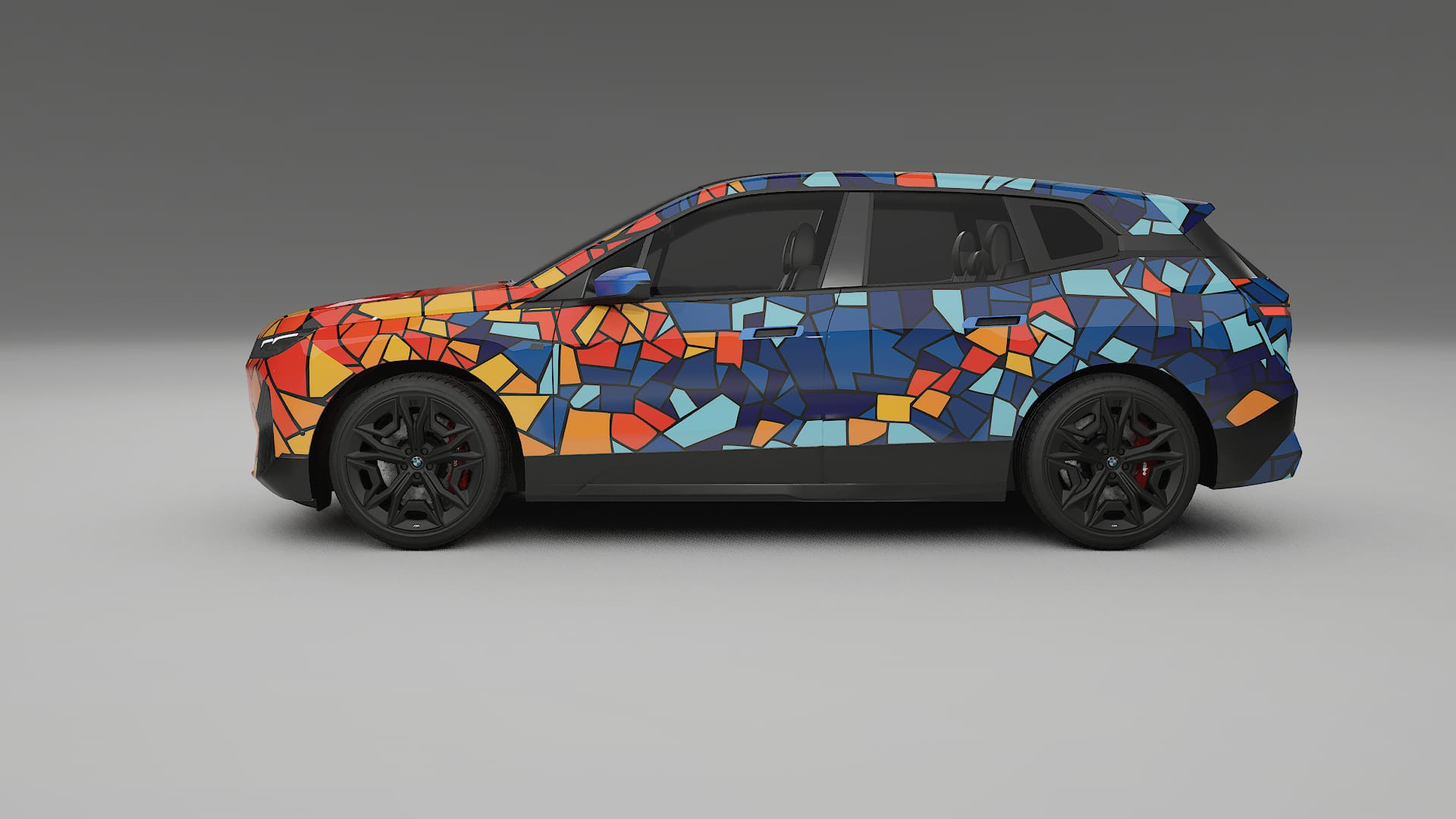 BMW iX M60 BARCELONA – Ontworpen Wrap PPF Kit van Printbaar Polyurethaanfolie
