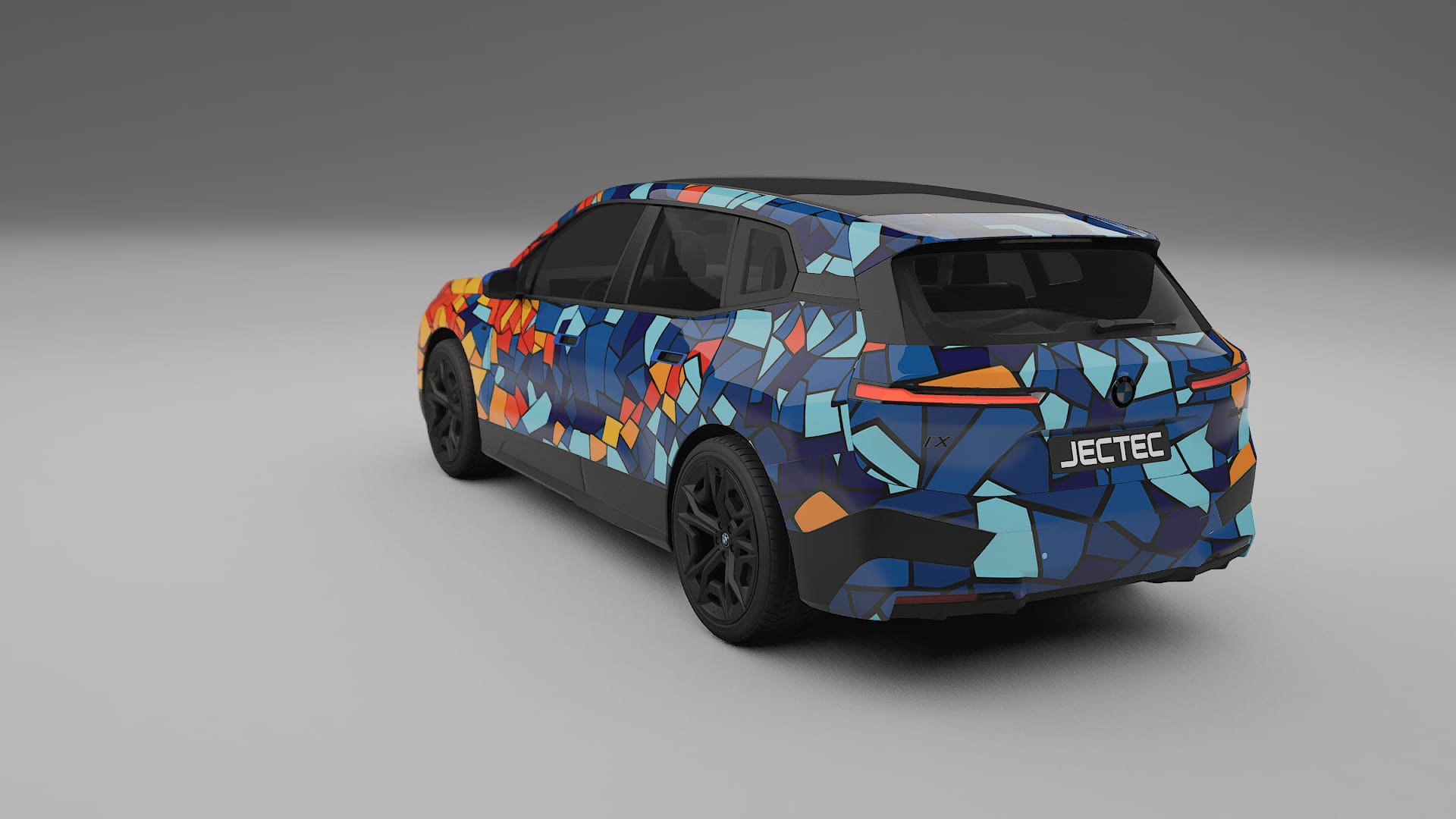 BMW iX M60 BARCELONA – Ontworpen Wrap PPF Kit van Printbaar Polyurethaanfolie