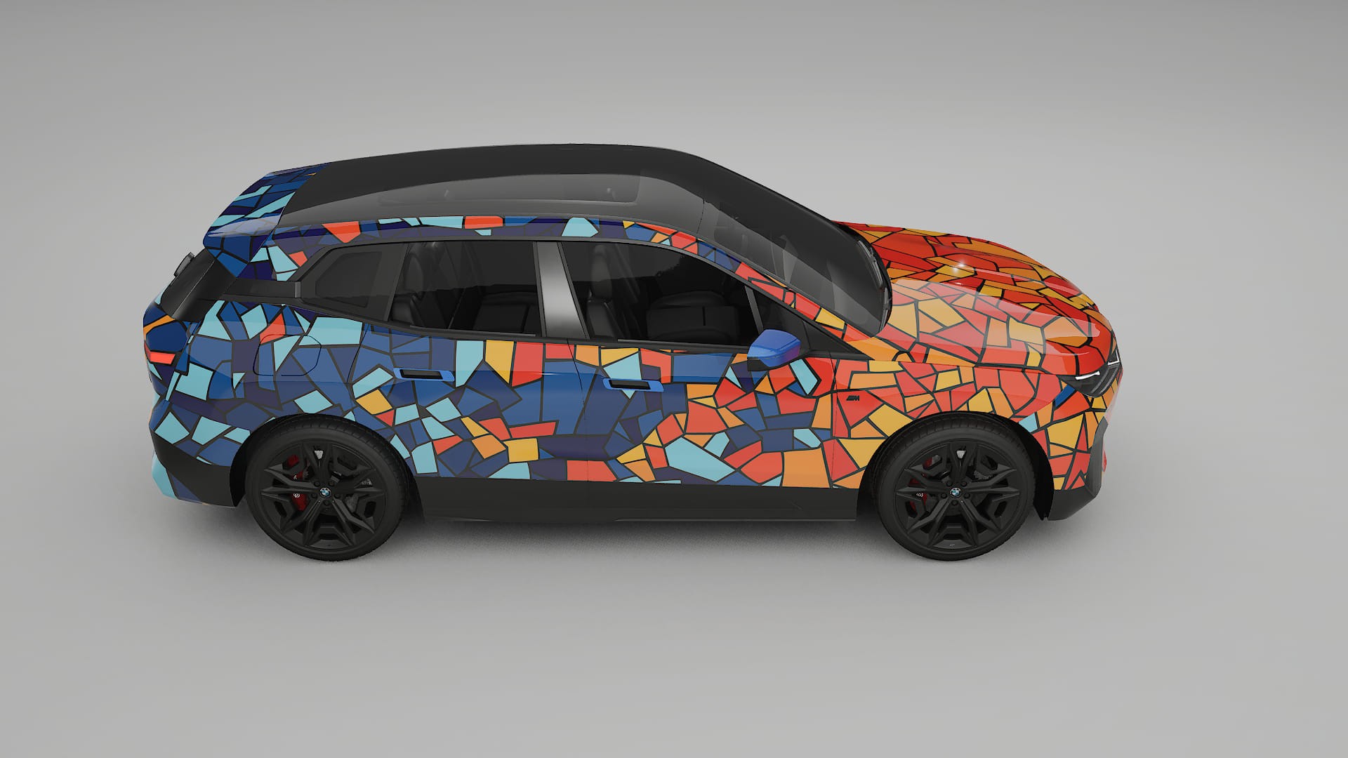 BMW iX M60 BARCELONA – Ontworpen Wrap PPF Kit van Printbaar Polyurethaanfolie