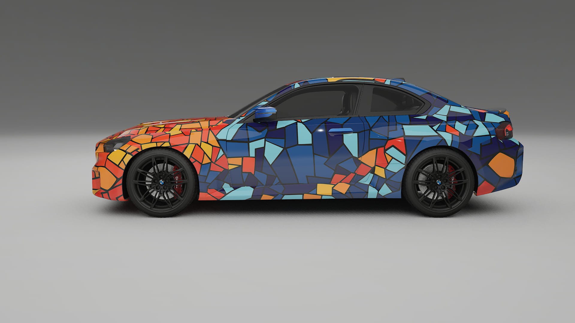 BMW M2 G87 BARCELONA – Ontworpen Wrap PPF Kit van Printbaar Polyurethaanfolie