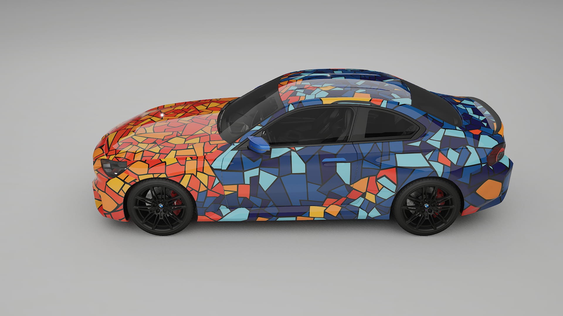 BMW M2 G87 BARCELONA – Ontworpen Wrap PPF Kit van Printbaar Polyurethaanfolie