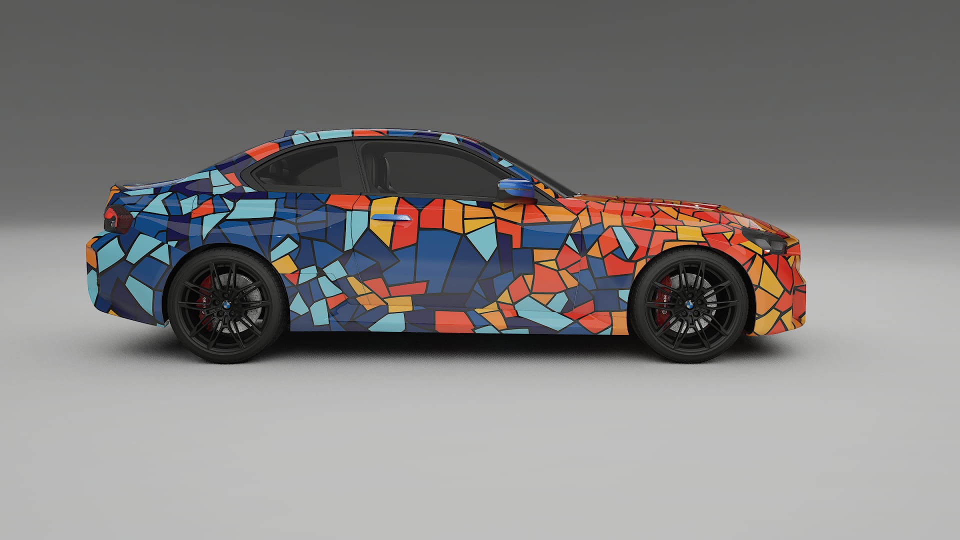 BMW M2 G87 BARCELONA – Ontworpen Wrap PPF Kit van Printbaar Polyurethaanfolie