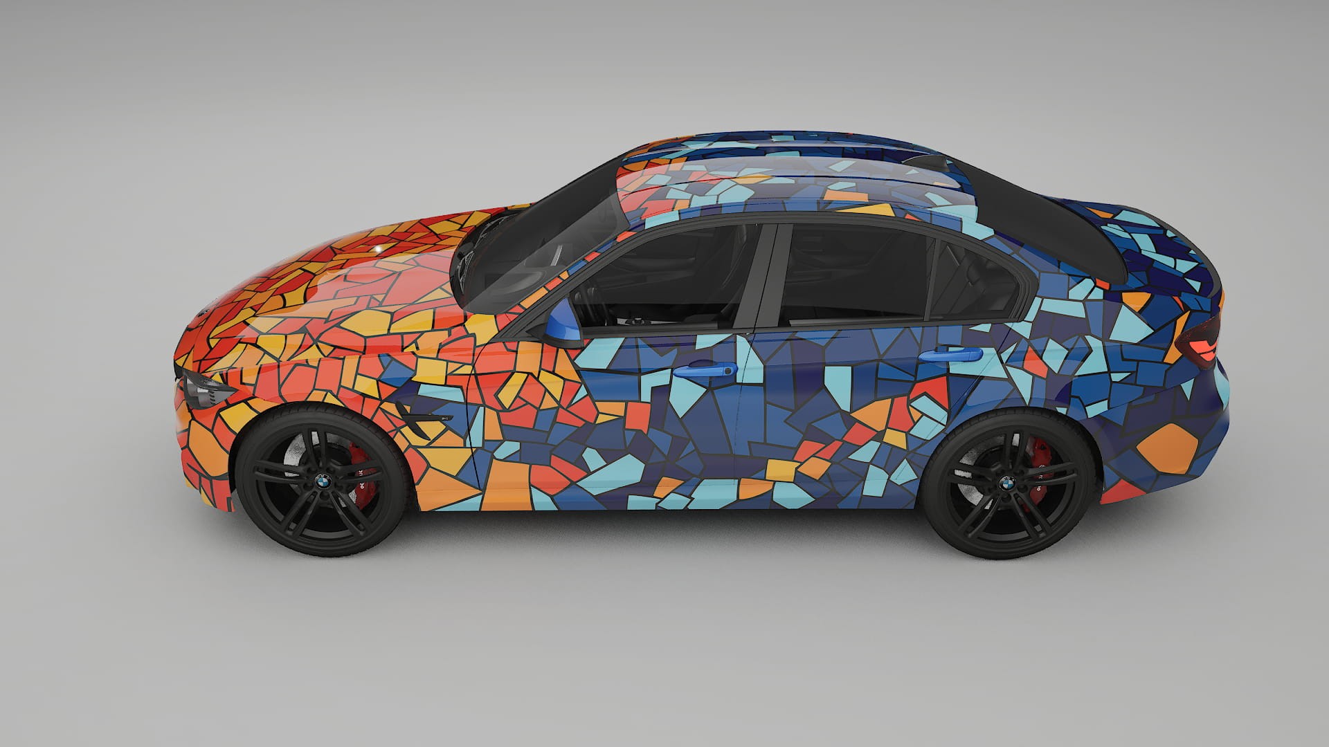 BMW M3 F80 BARCELONA – Ontworpen Wrap PPF Kit van Printbaar Polyurethaanfolie