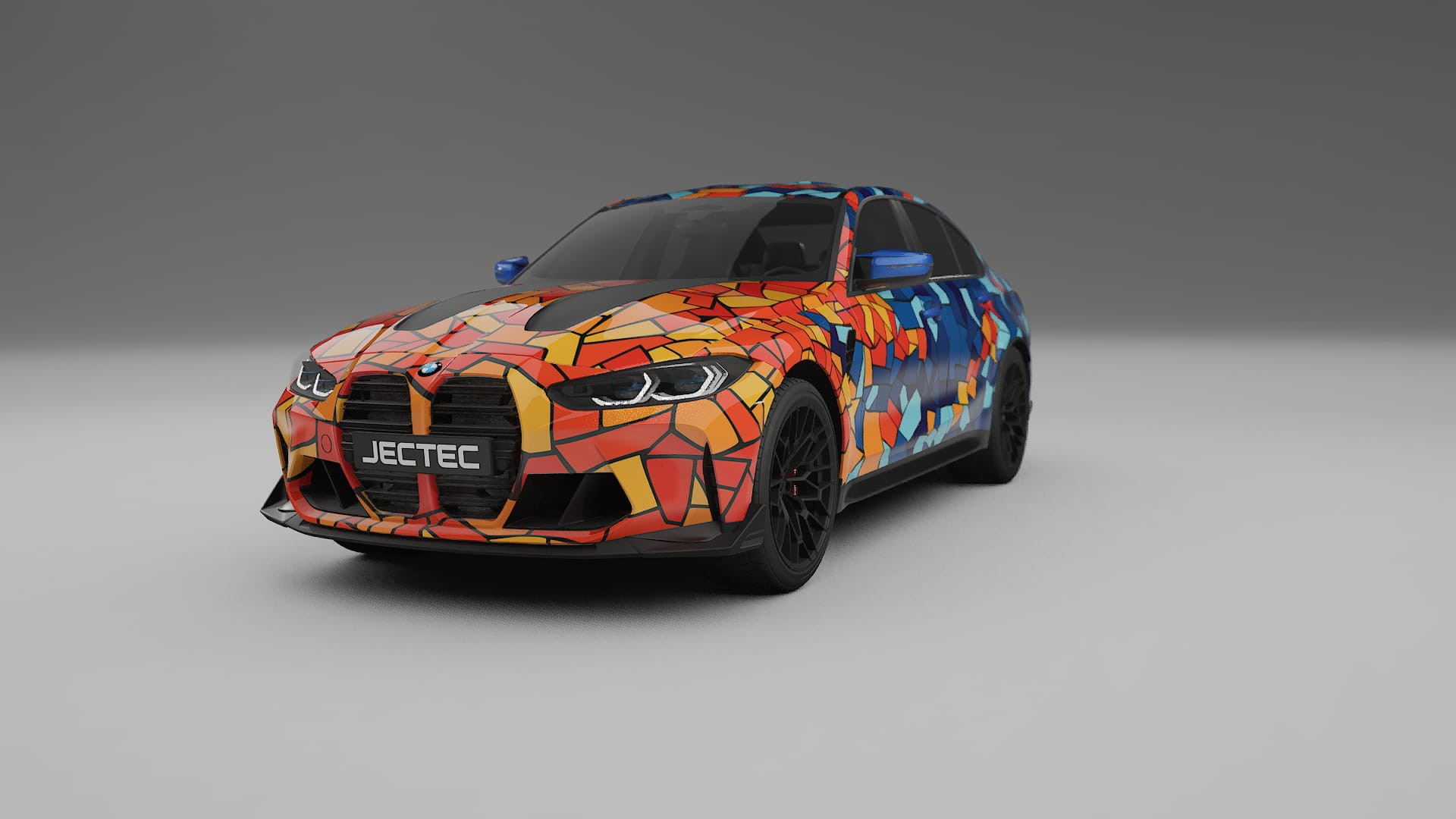 BMW M3 G80 Competition CS BARCELONA – Ontworpen Wrap PPF Kit van Printbaar Polyurethaanfolie