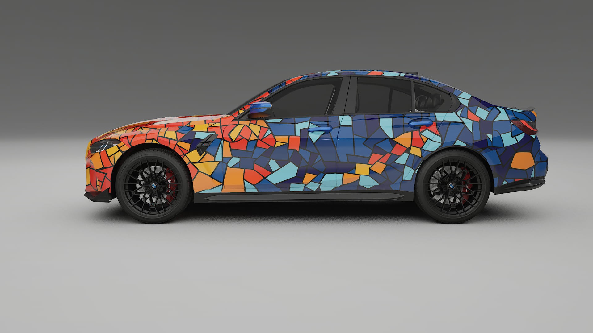 BMW M3 G80 Competition CS BARCELONA – Ontworpen Wrap PPF Kit van Printbaar Polyurethaanfolie