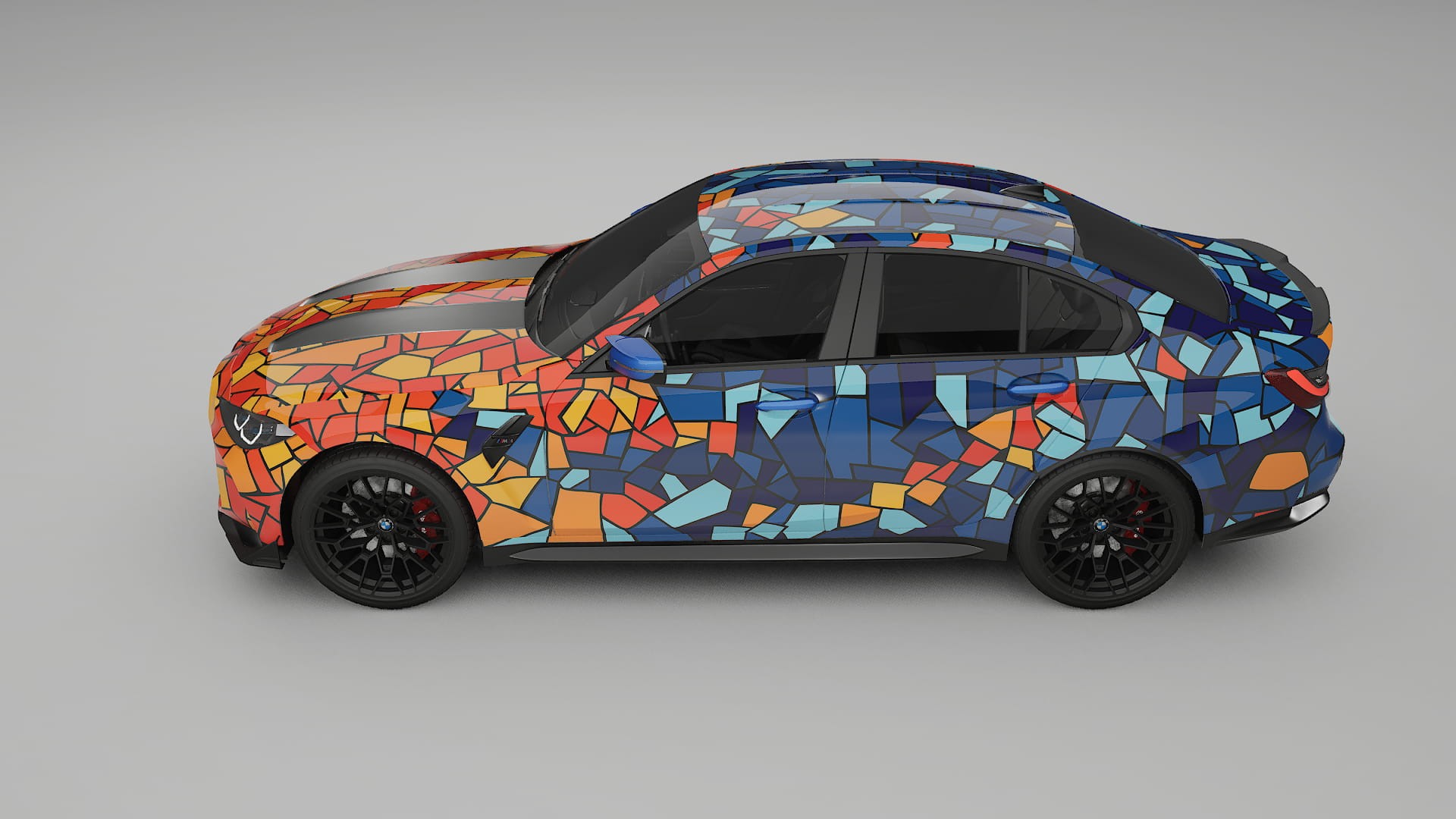 BMW M3 G80 Competition CS BARCELONA – Ontworpen Wrap PPF Kit van Printbaar Polyurethaanfolie
