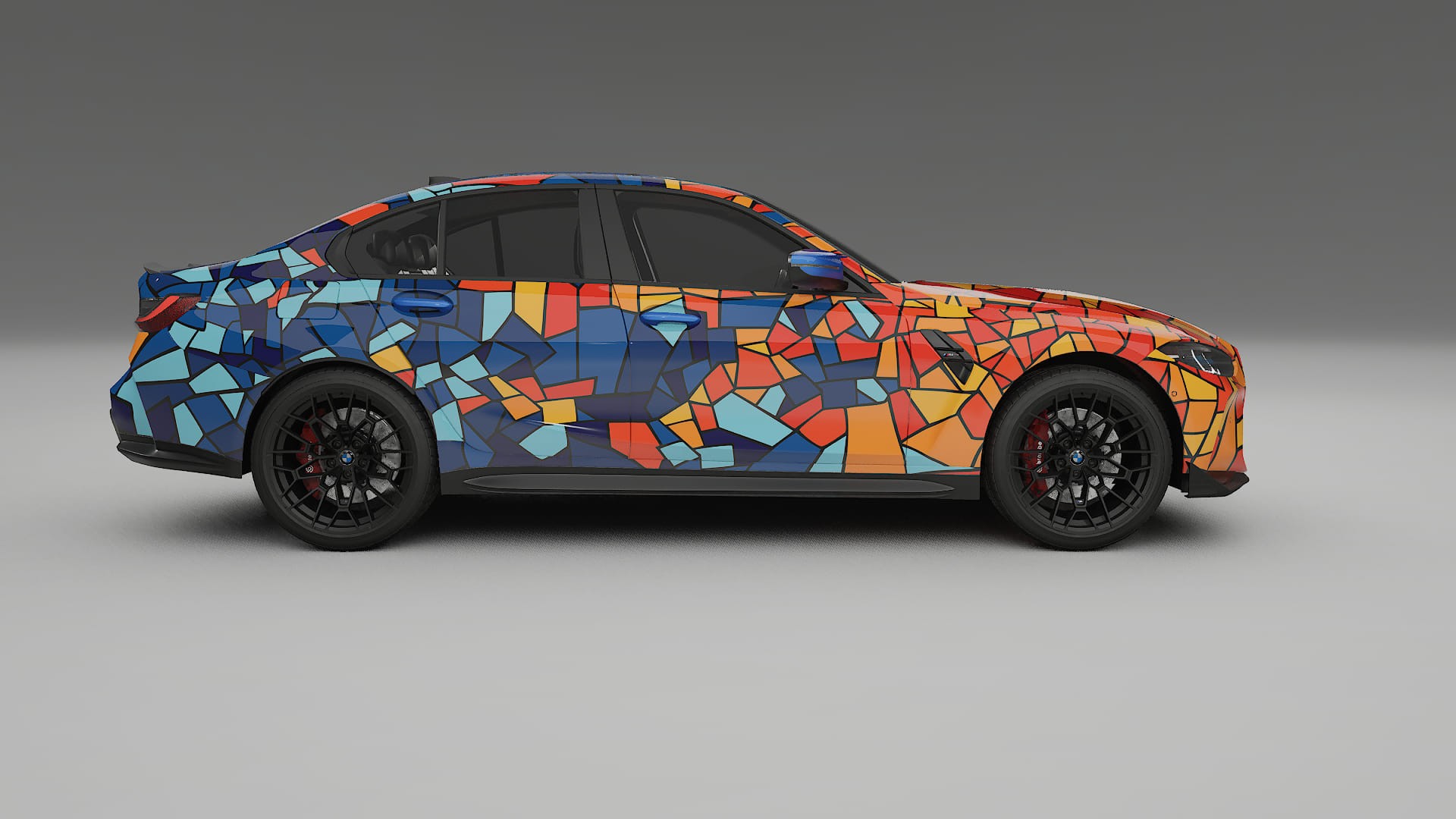 BMW M3 G80 Competition CS BARCELONA – Ontworpen Wrap PPF Kit van Printbaar Polyurethaanfolie