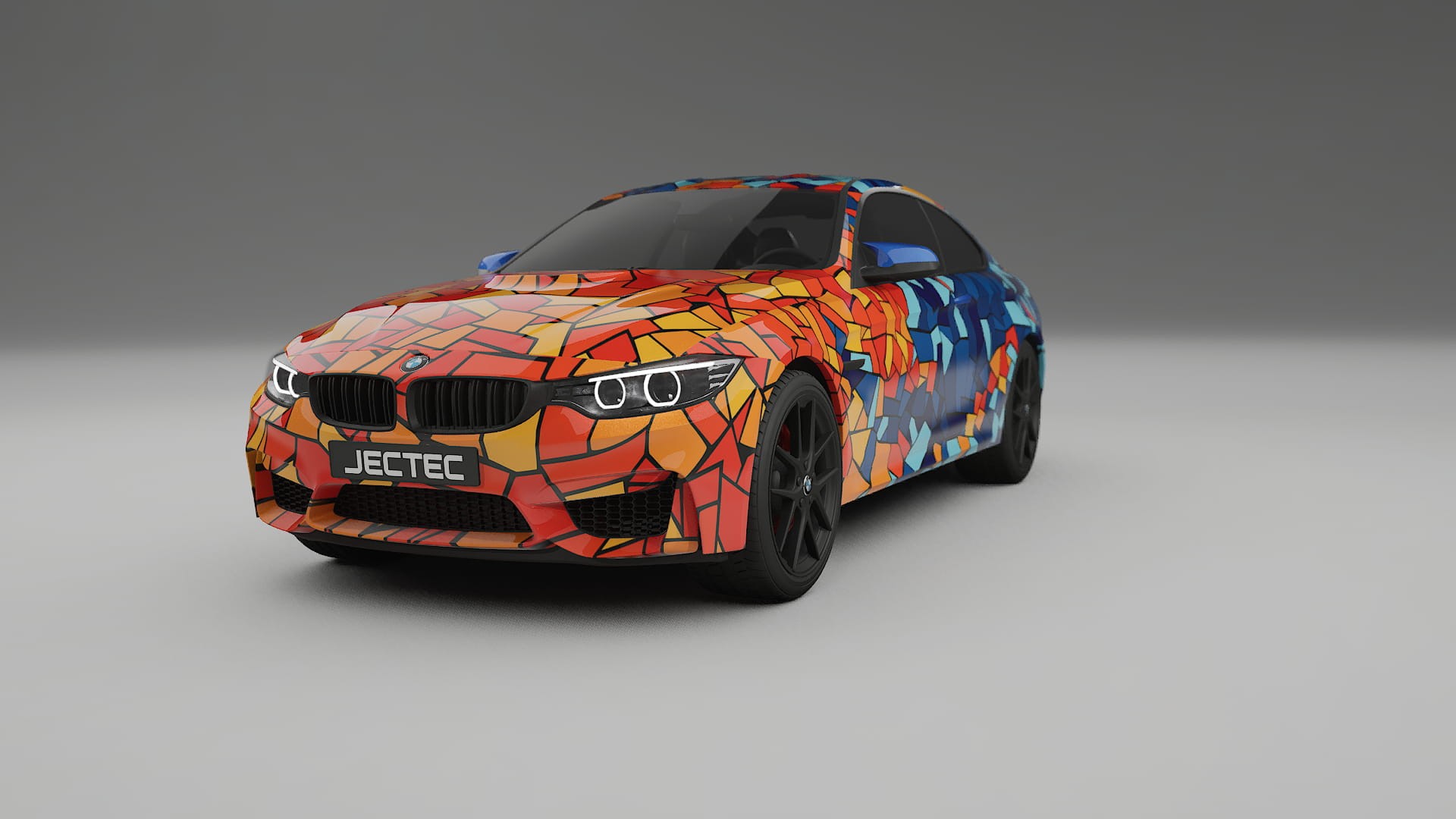 BMW M4 F82 BARCELONA – Ontworpen Wrap PPF Kit van Printbaar Polyurethaanfolie