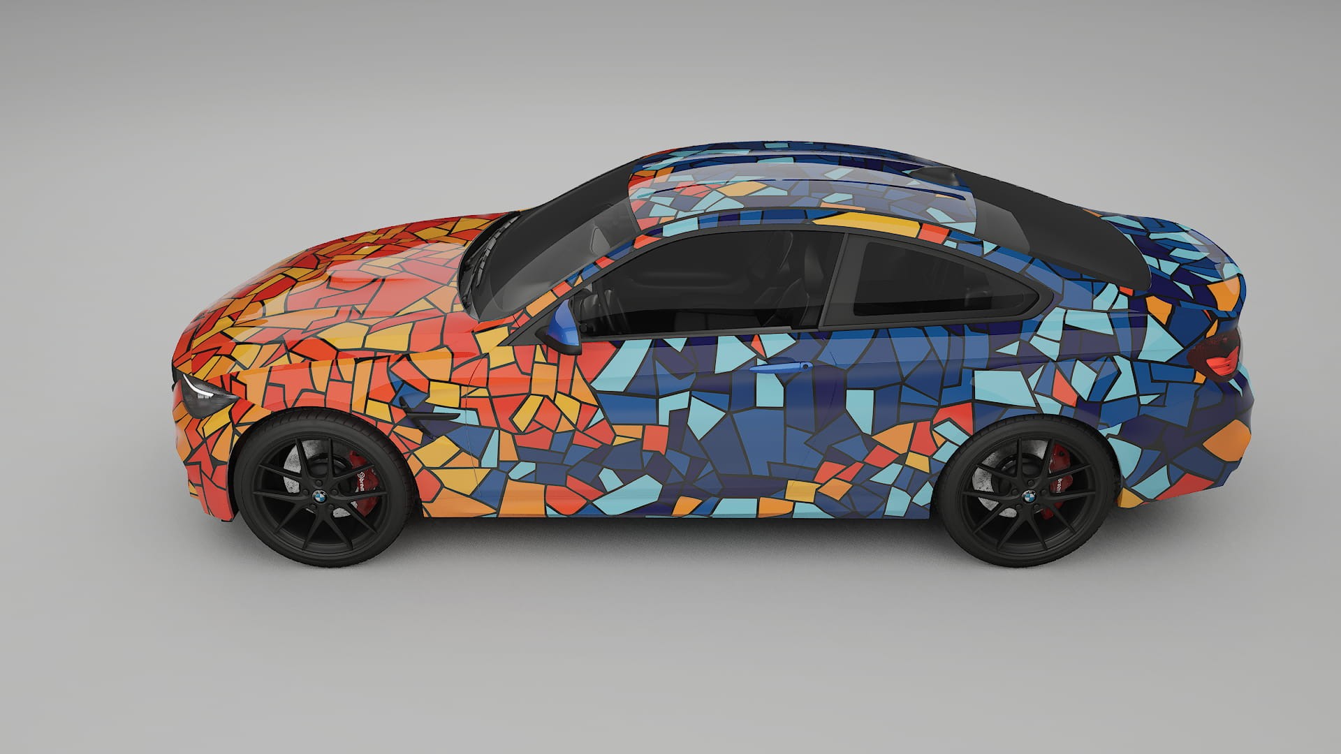 BMW M4 F82 BARCELONA – Ontworpen Wrap PPF Kit van Printbaar Polyurethaanfolie