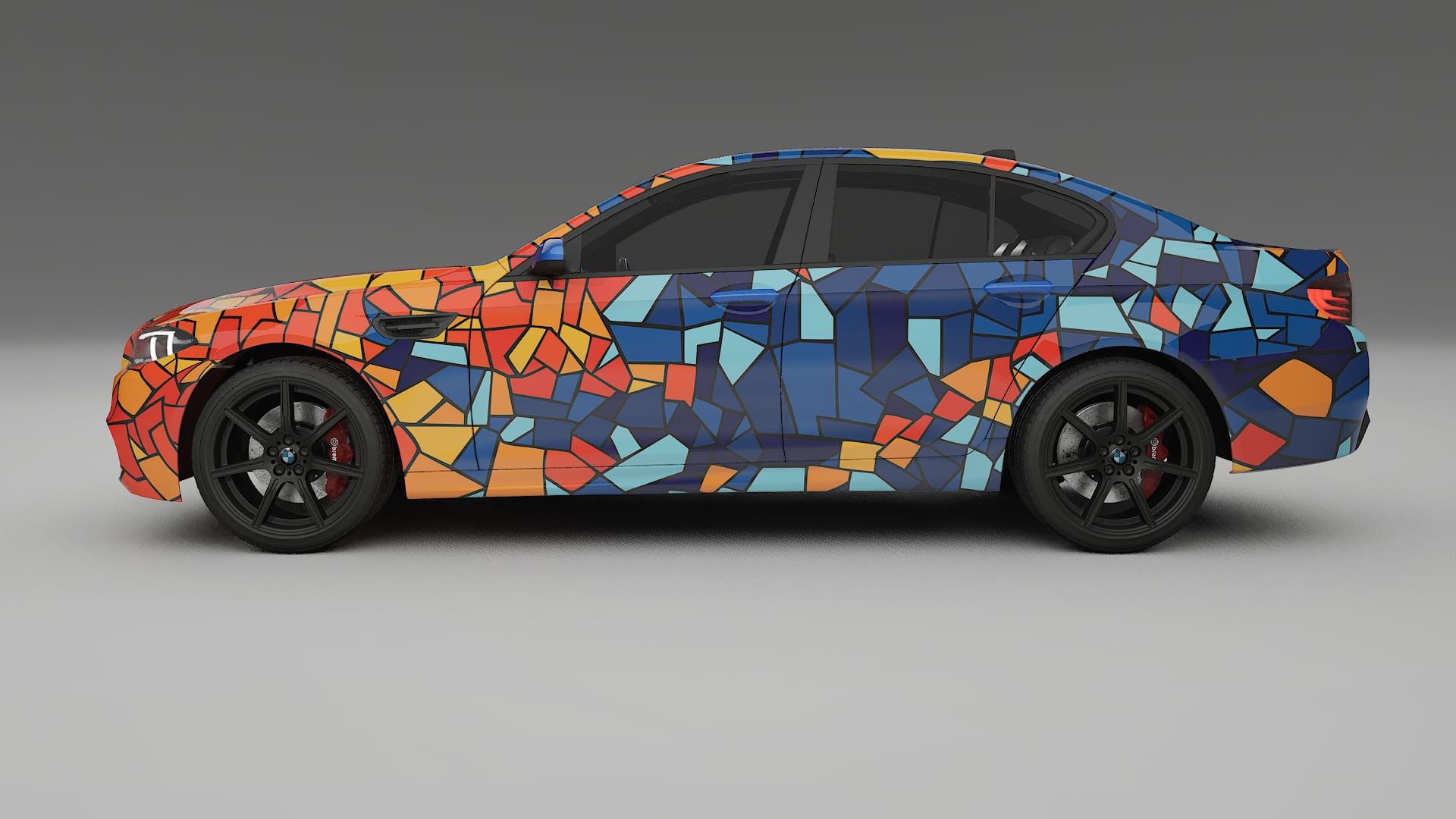 BMW M5 F10 BARCELONA – Ontworpen Wrap PPF Kit van Printbaar Polyurethaanfolie