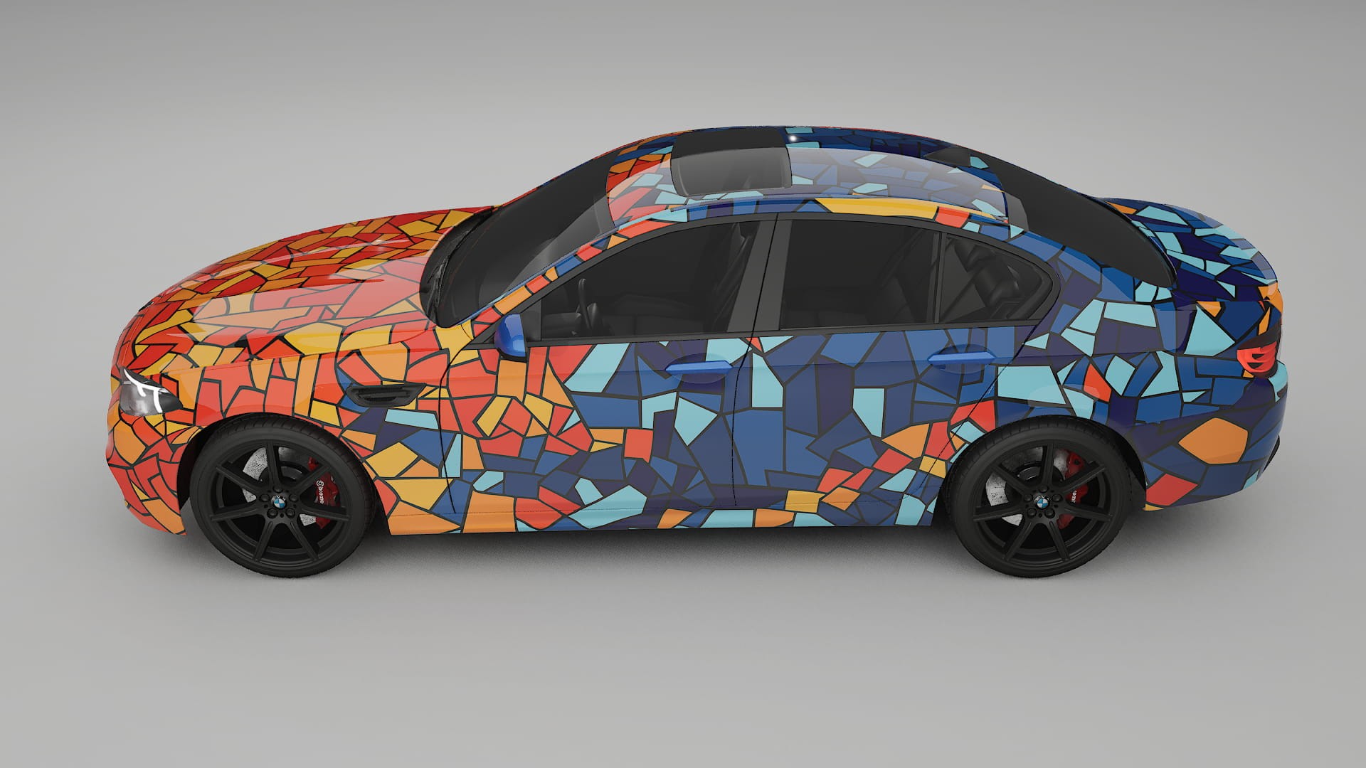 BMW M5 F10 BARCELONA – Ontworpen Wrap PPF Kit van Printbaar Polyurethaanfolie