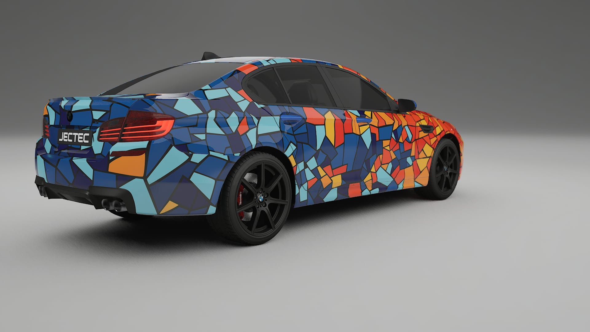 BMW M5 F10 BARCELONA – Ontworpen Wrap PPF Kit van Printbaar Polyurethaanfolie